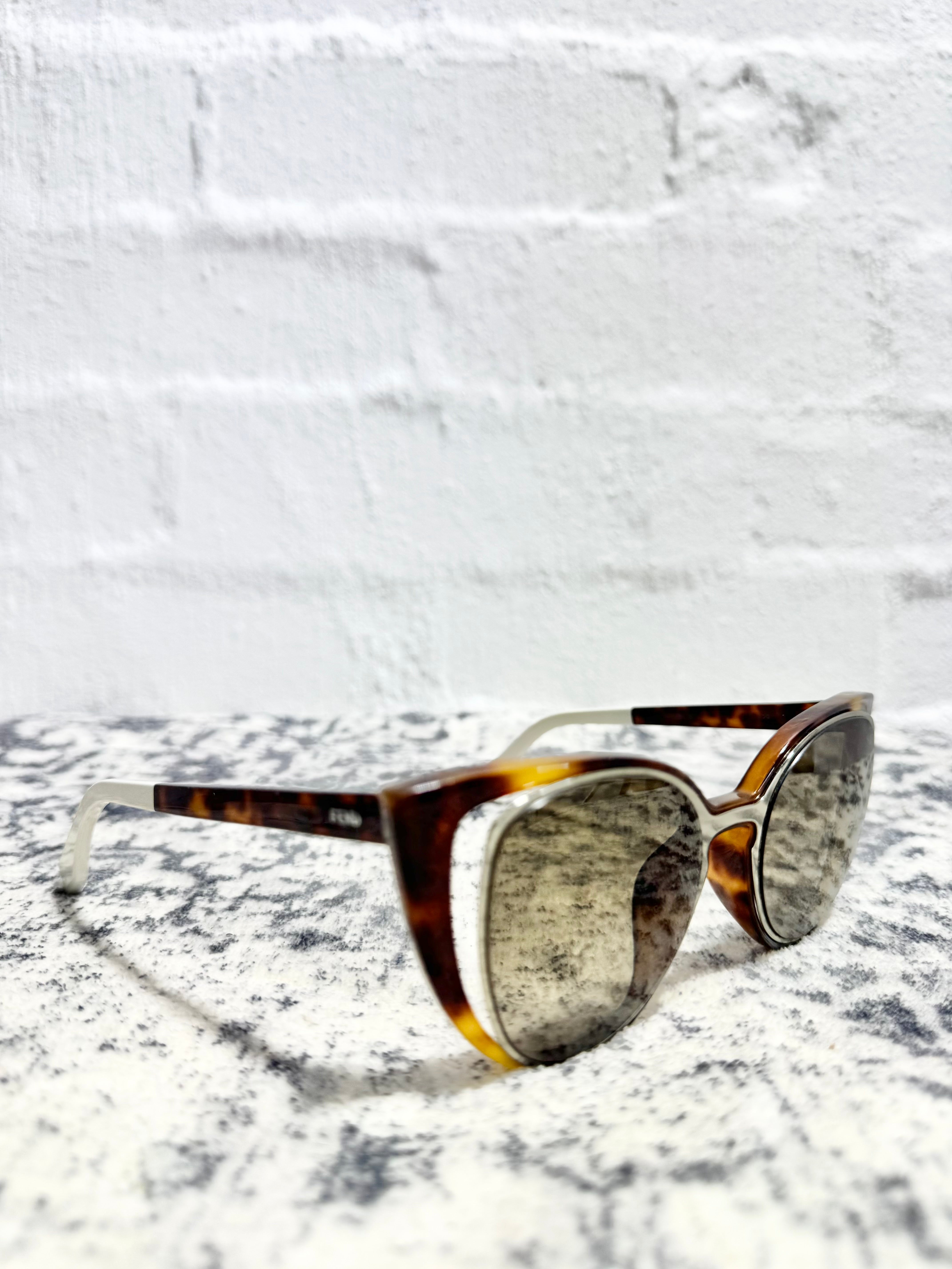 Fendi FF0136/S Havana Butterfly Sunglasses