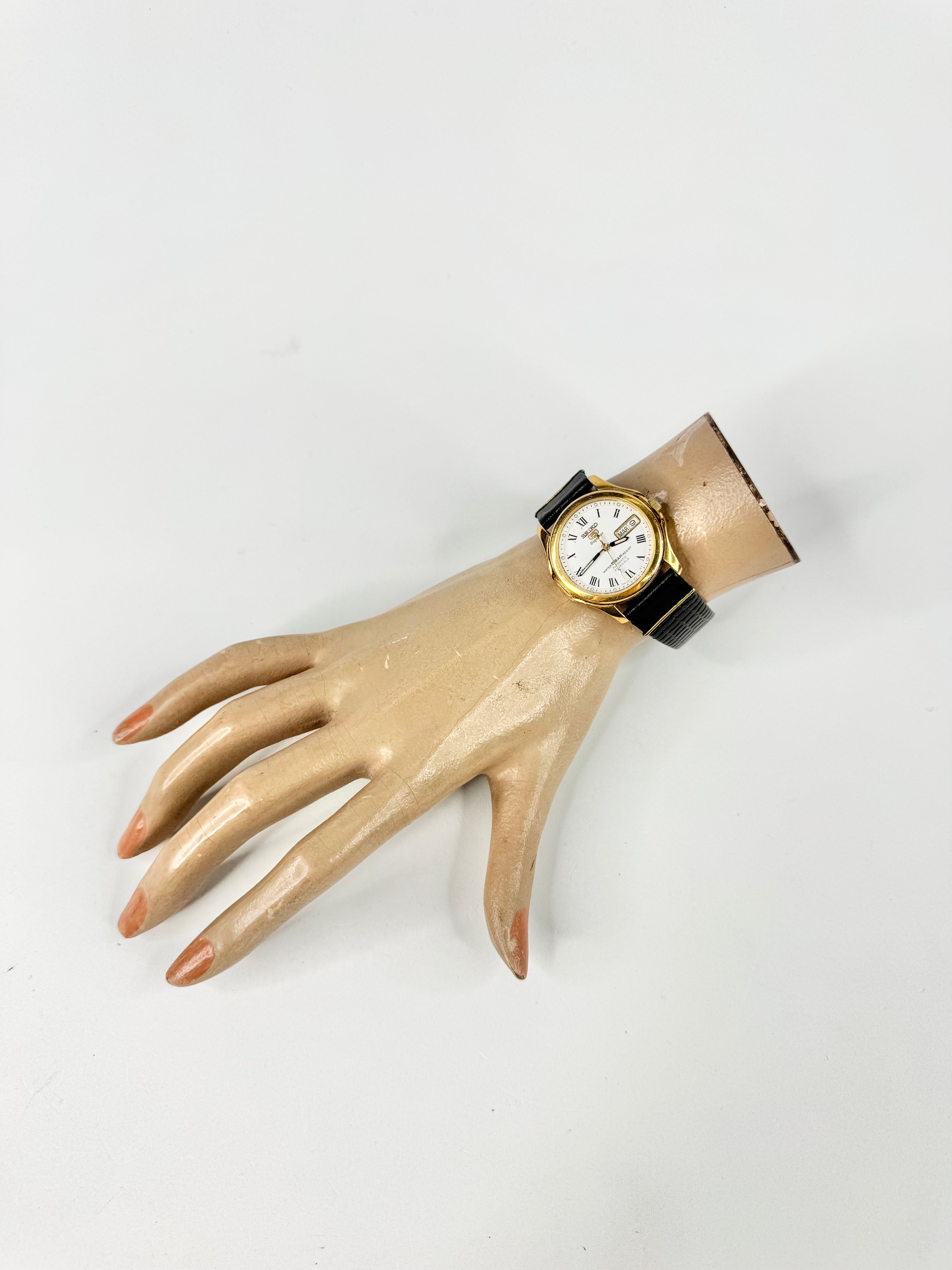Seiko Gold Toned Superior 5 Automatic Watch