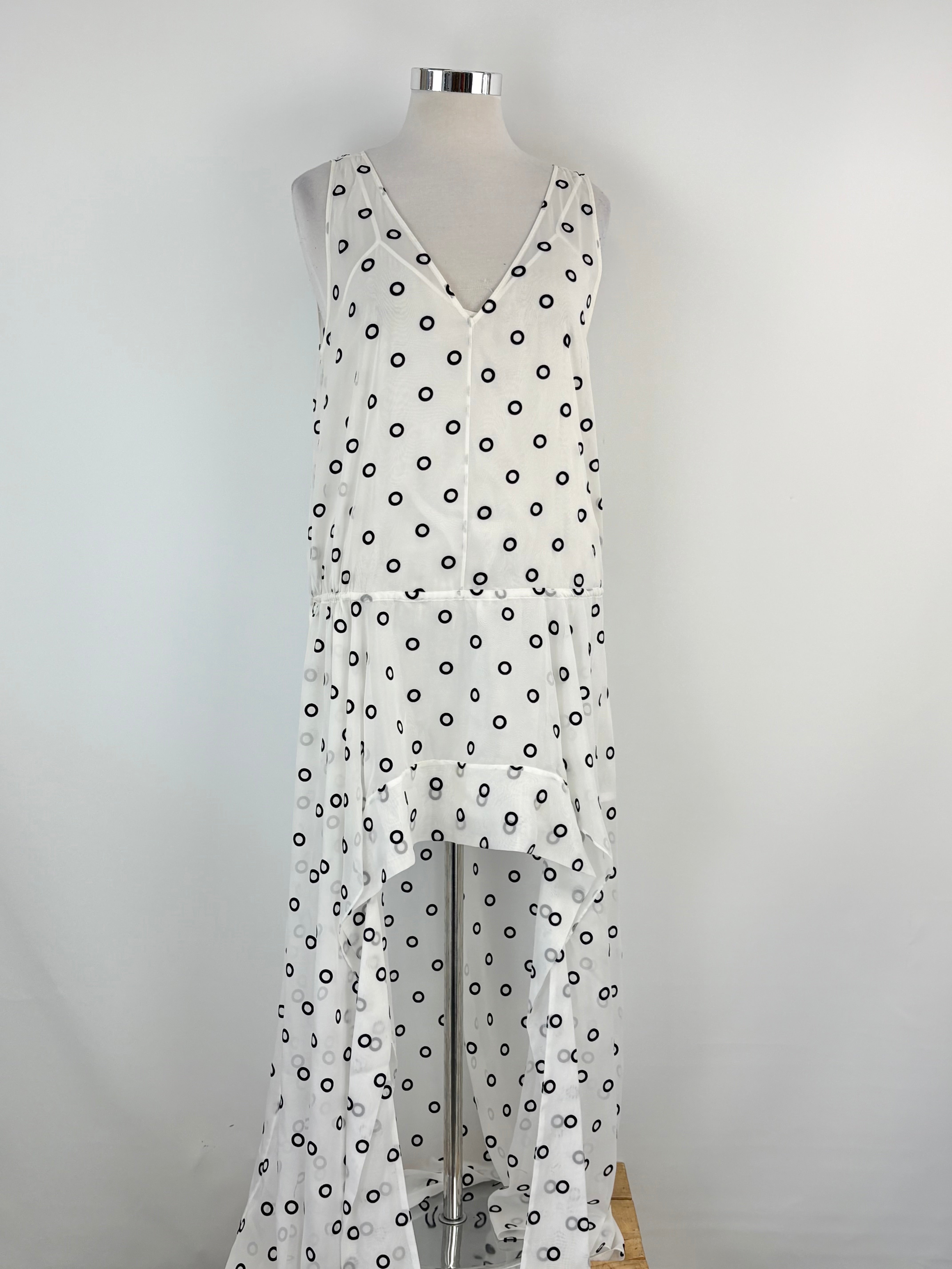 Sass & Bide Sheer Ivory 'Paper Games' Dress - AU14