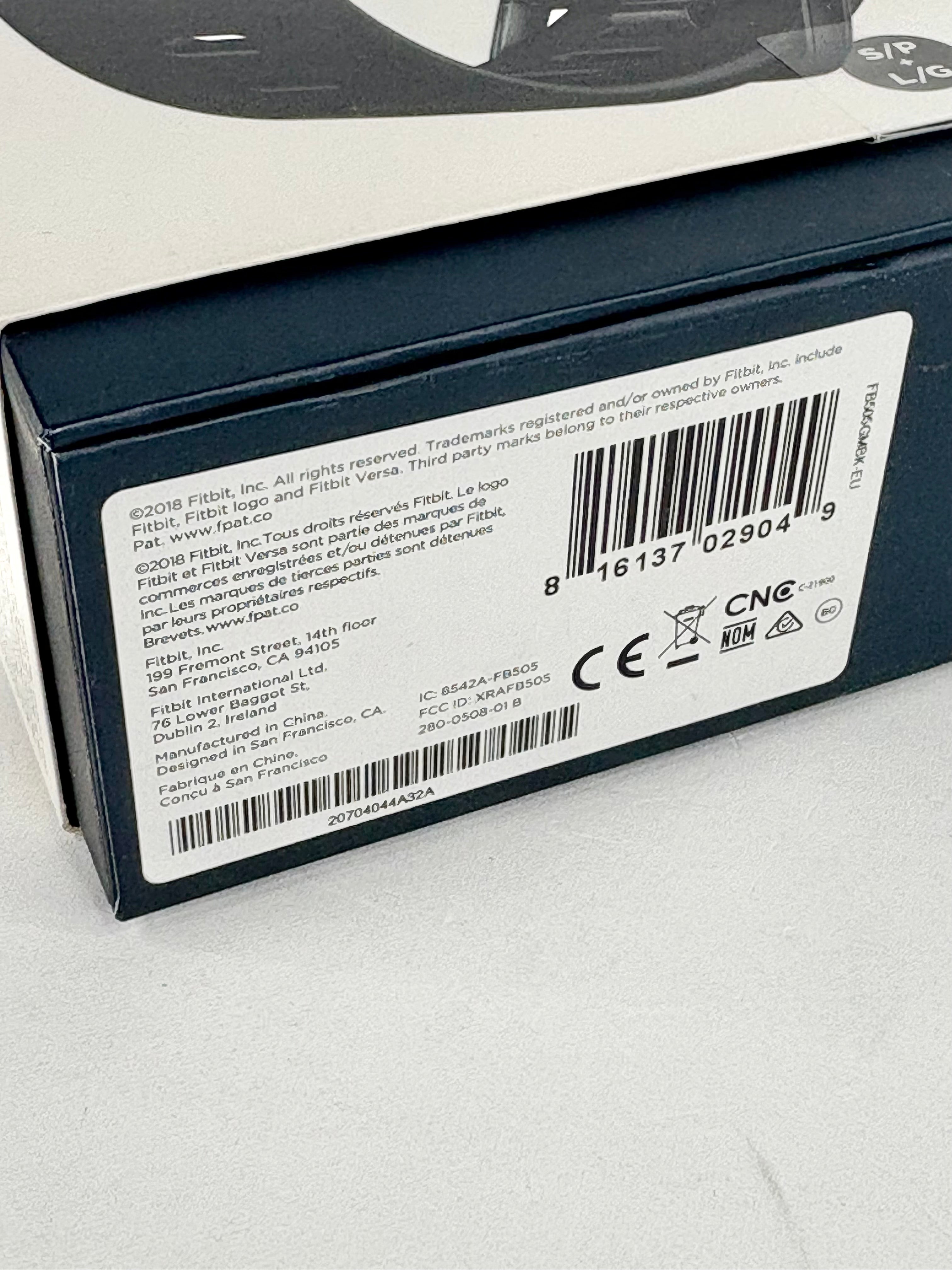 Fitbit Versa 2 Black Fitness Smartwatch