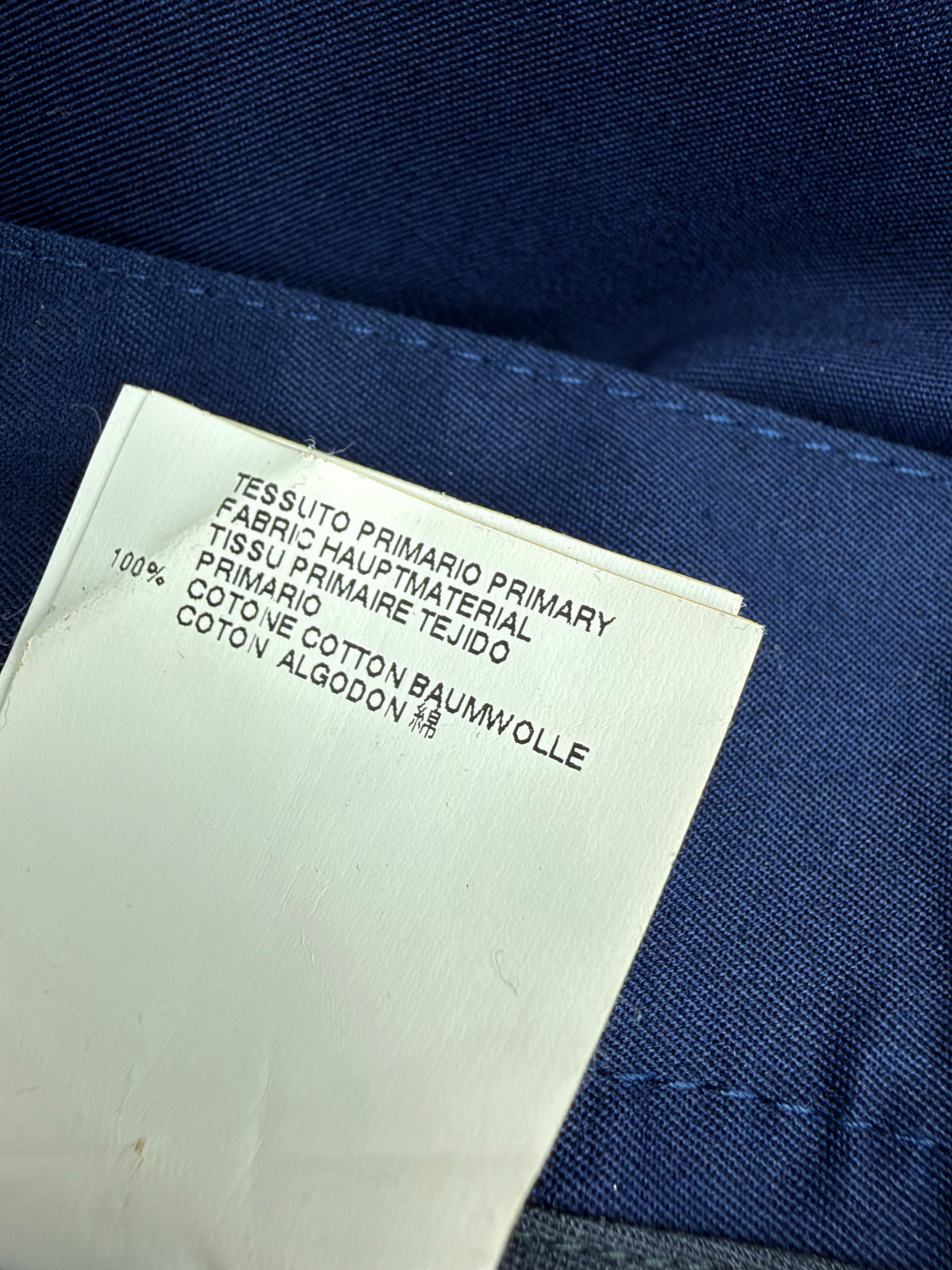 Vivienne Westwood Man Dark Prussian Blue Cotton Slacks - 48