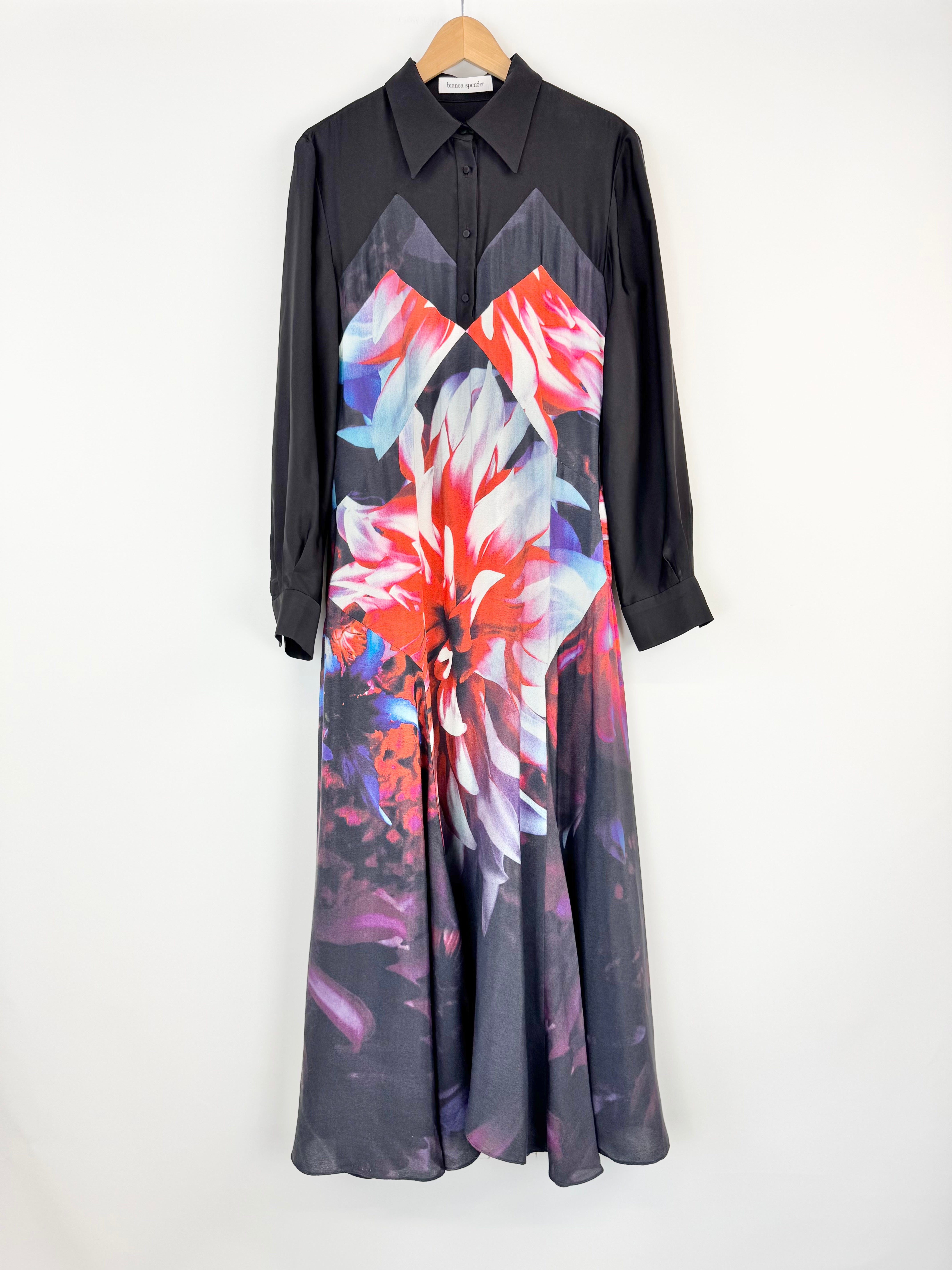 Bianca Spender Long Sleeve Maxi Dress - AU10