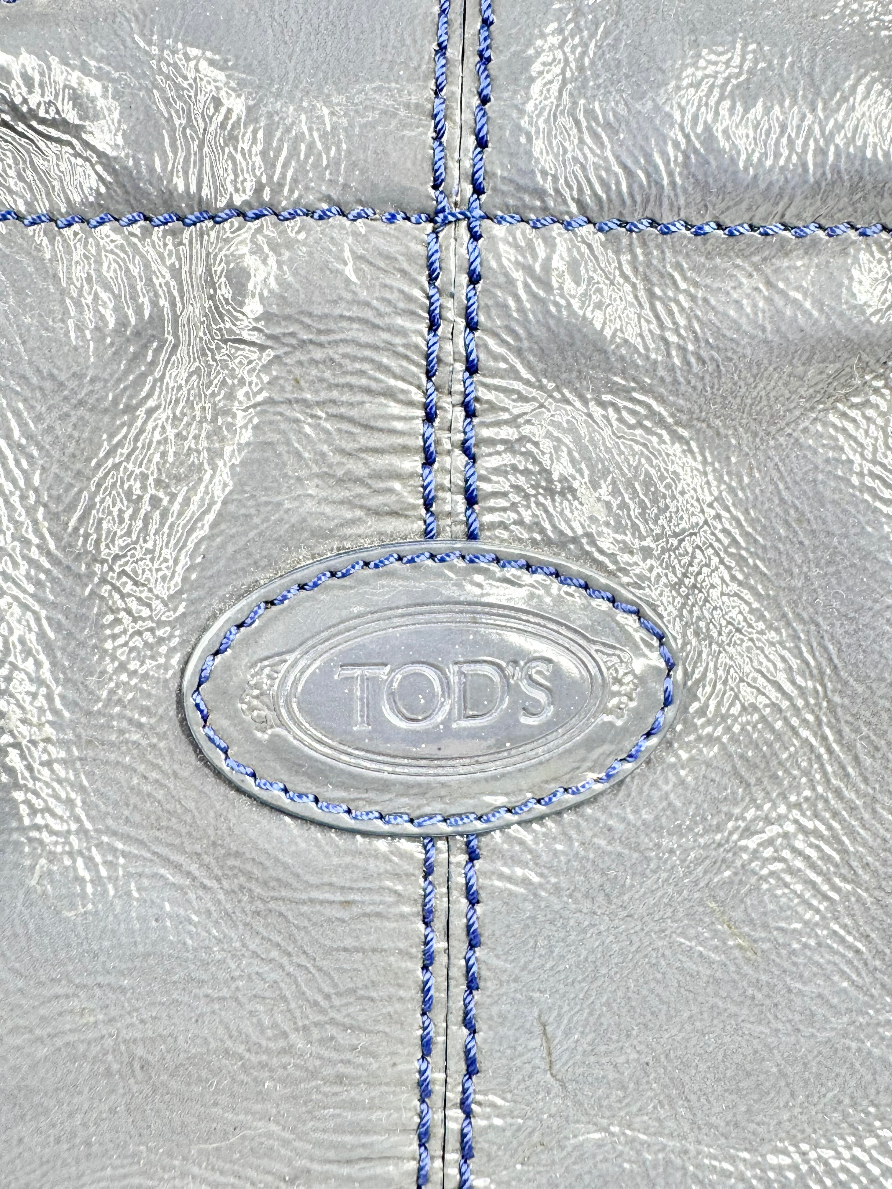Tod's Mauve Patent Leather New Restyling D-Bag Media Bag