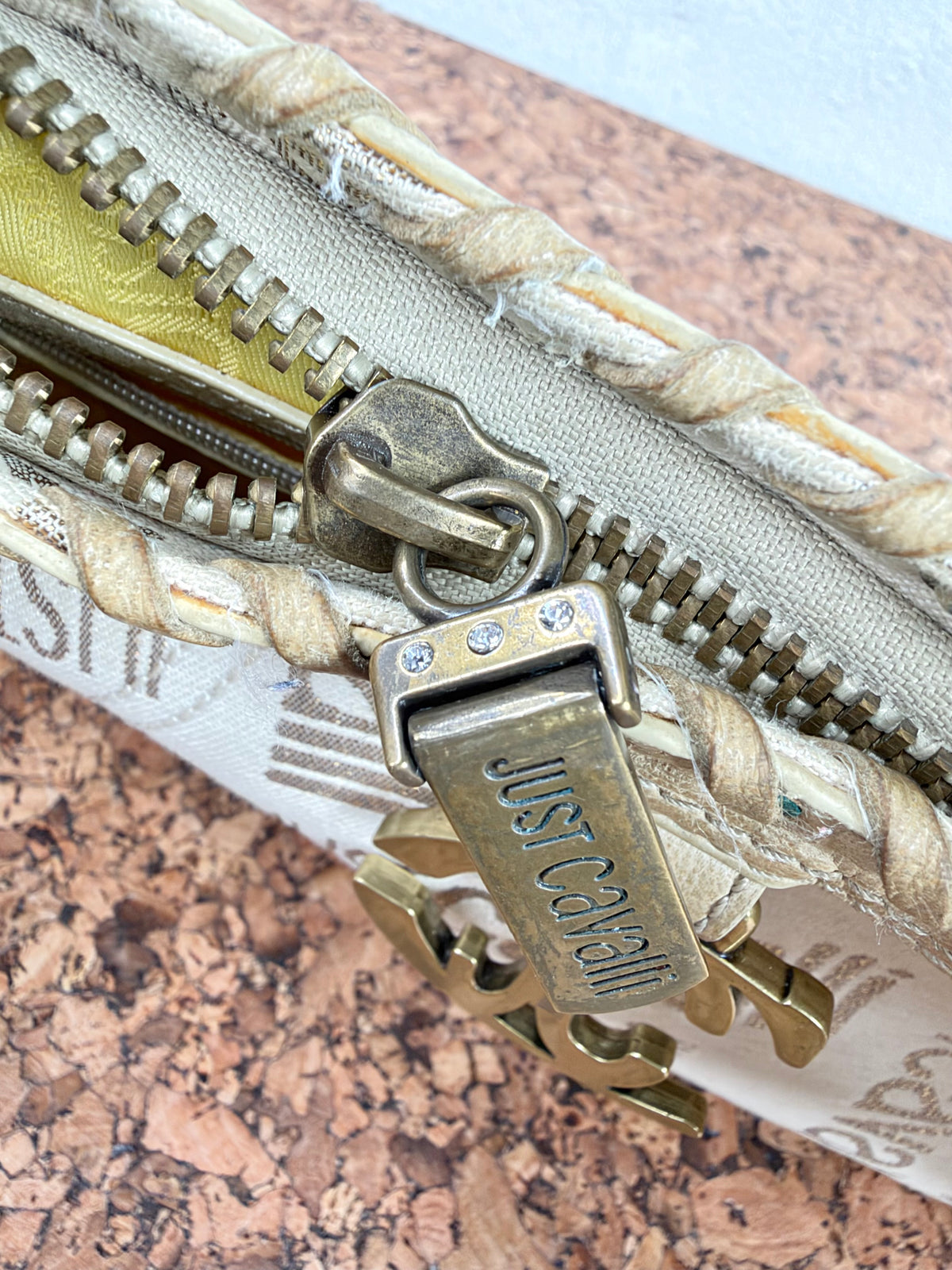 Y2K Just Cavalli Whipstitch Baguette