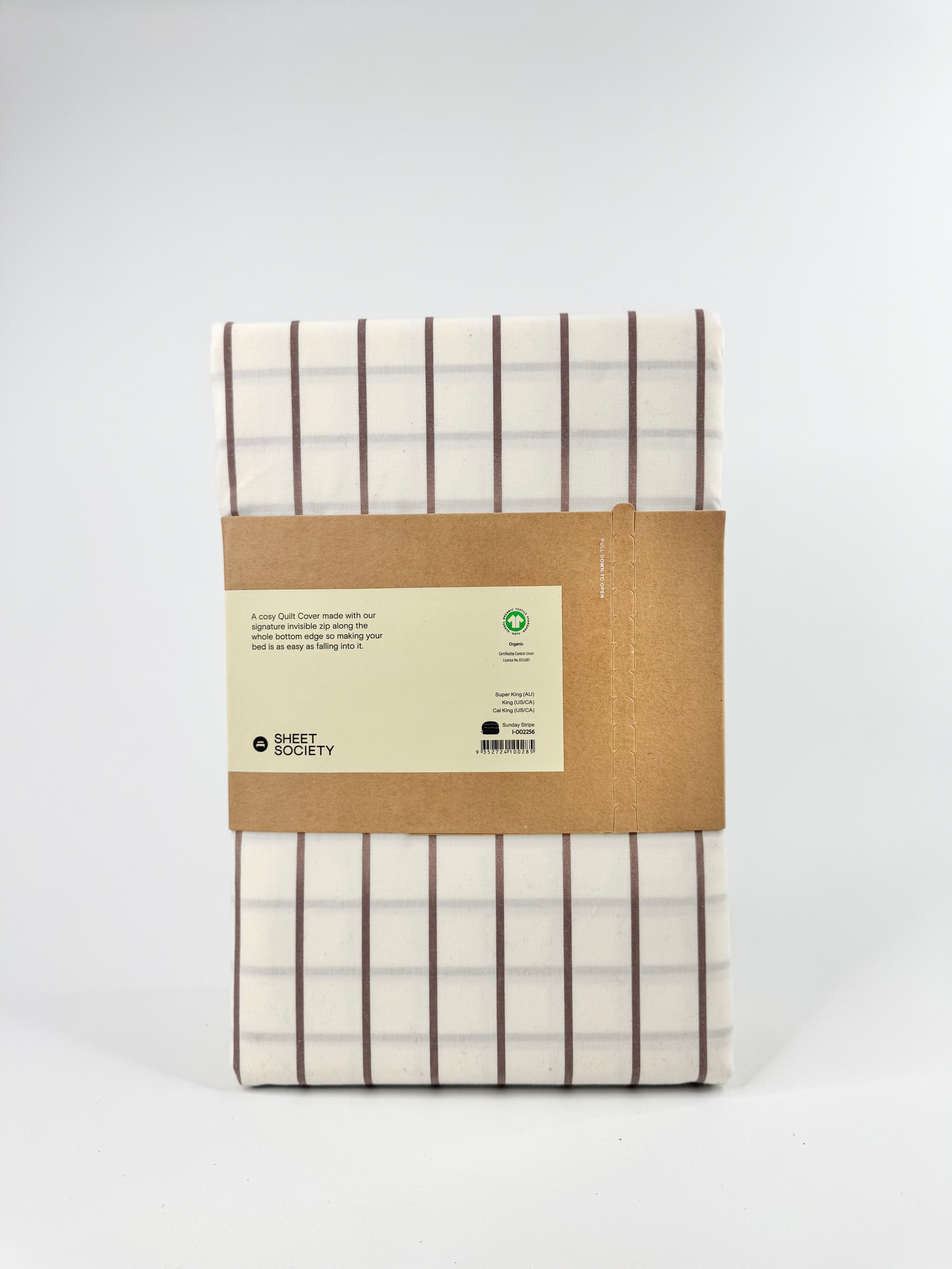 Sheet Society Jude Organic Cotton Super King Quilt Cover