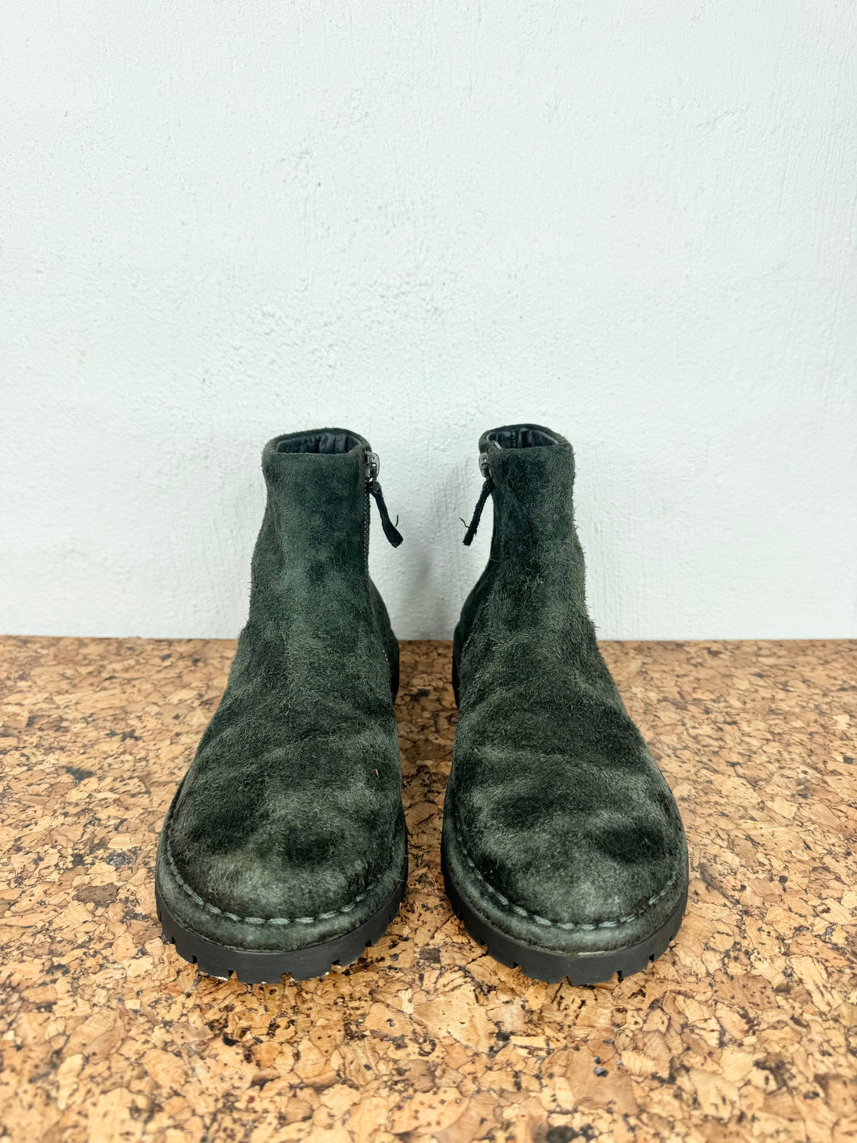 Marsell Dark Green Suede Lace Ups - EU37