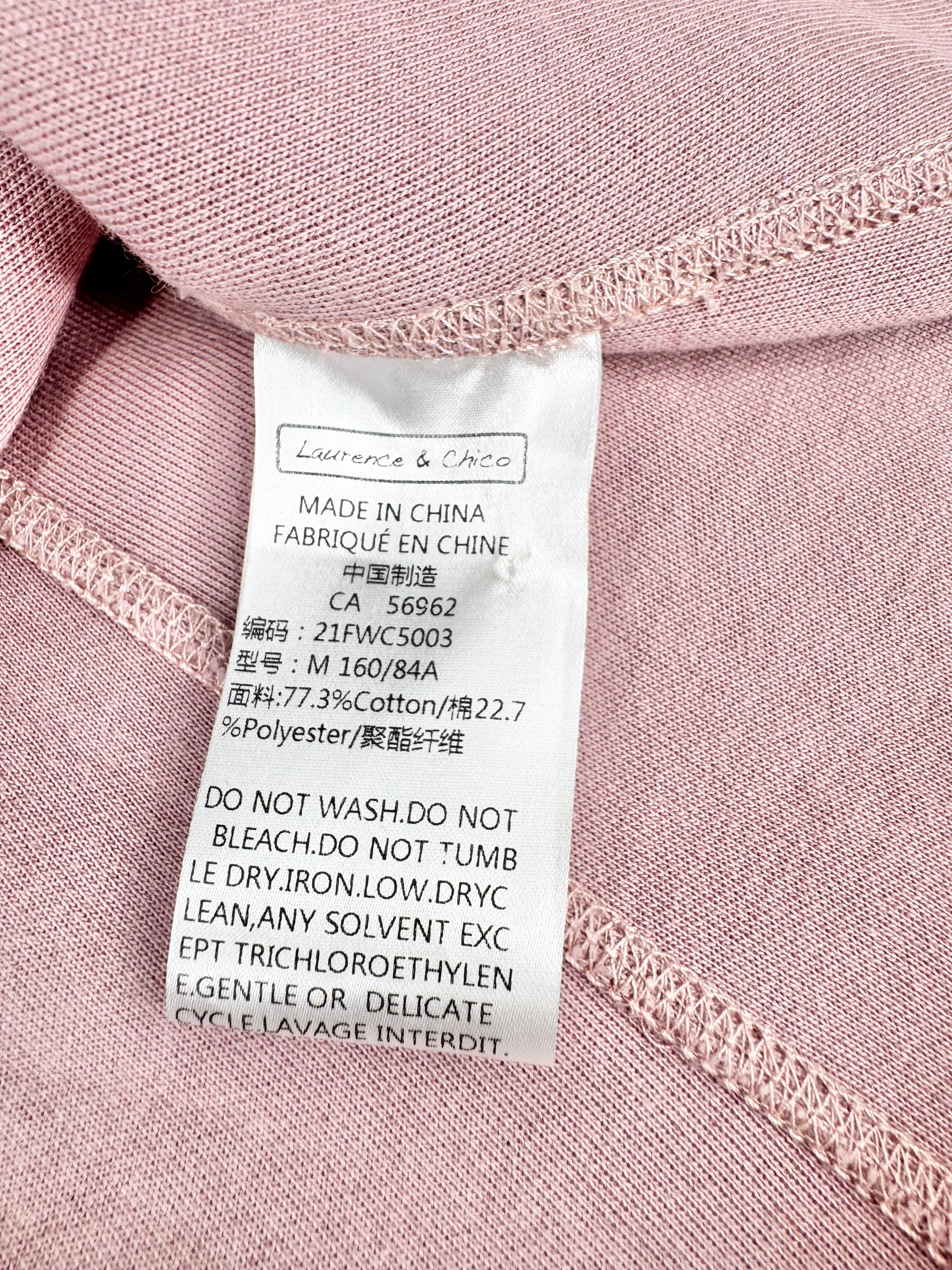 Laurence & Chico Musk Pink Hooded Long Sleeve Mini Dress - AU10