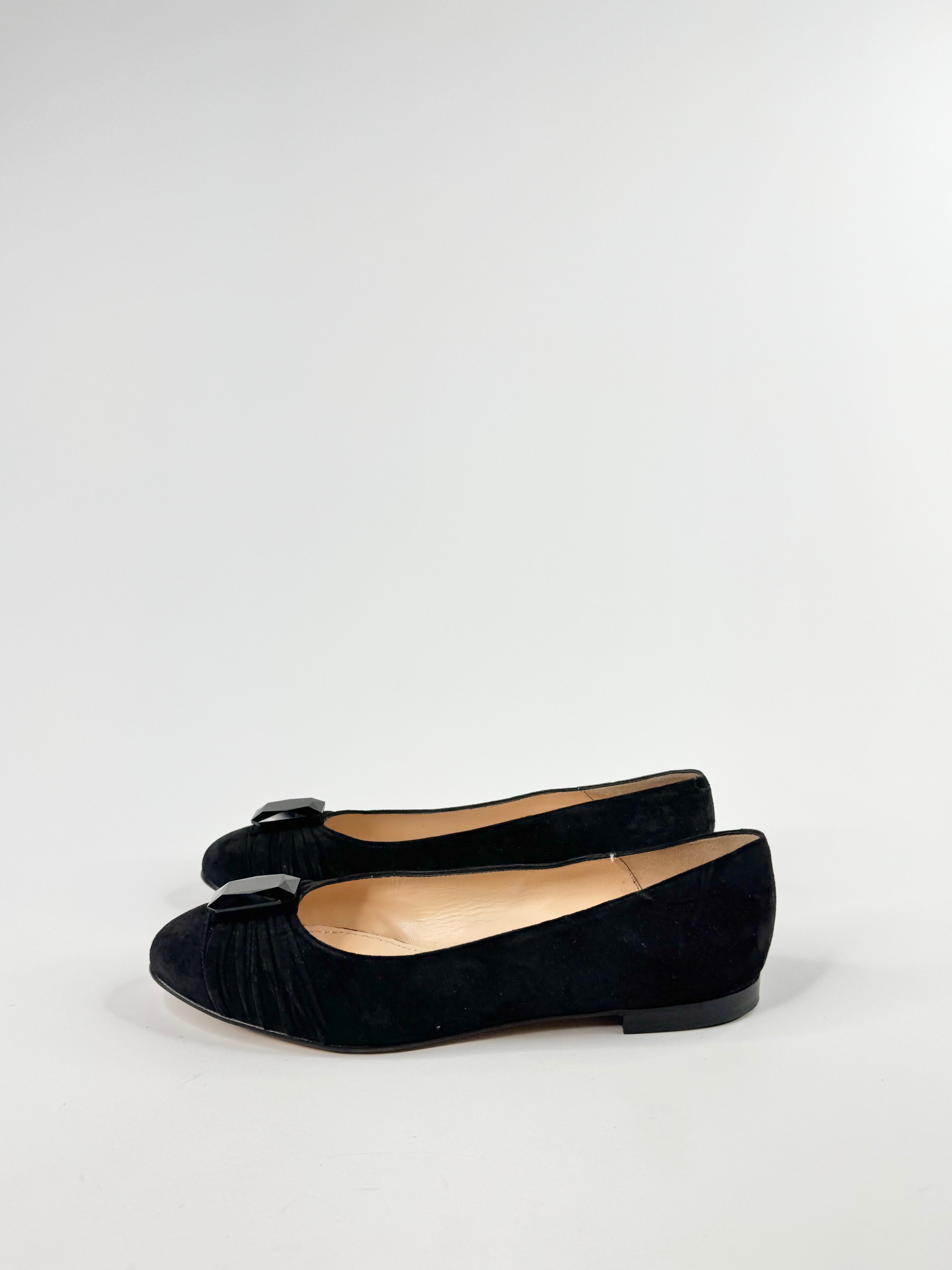 Nando Muzi Black Suede Flats NWT - EU39.5