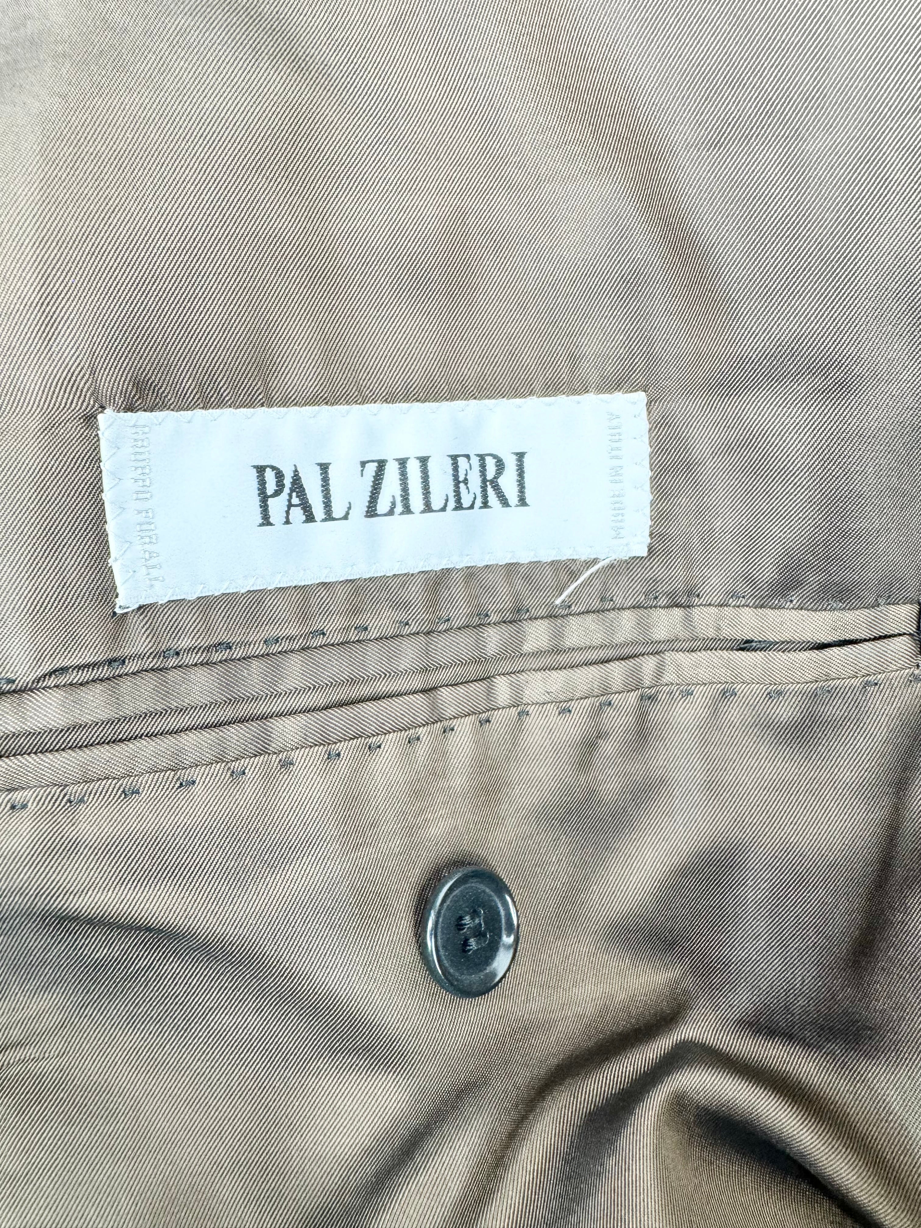 Pal Zileri Charcoal Pinstriped Wool Blazer - L