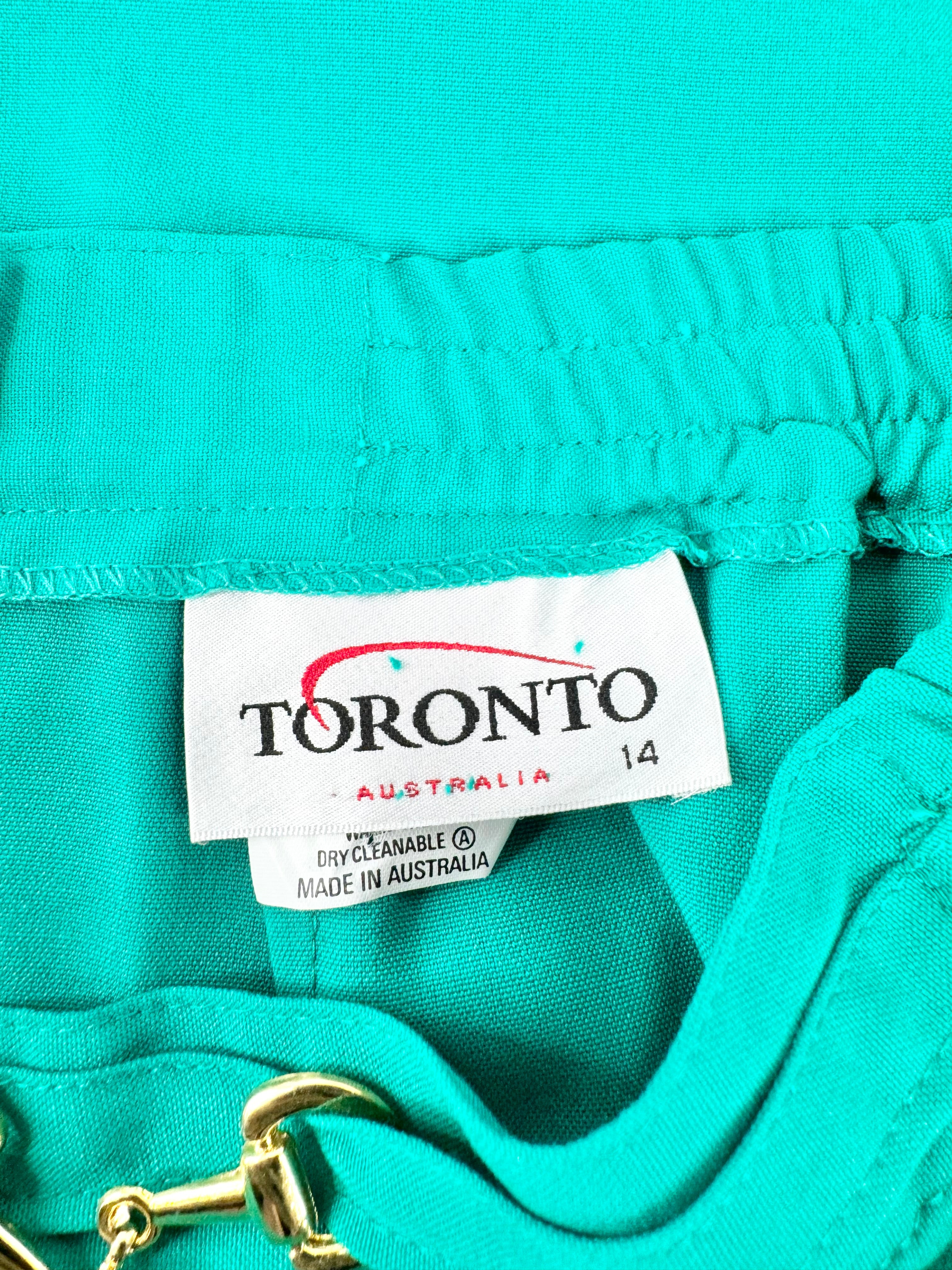 Toronto Australia Emerald Green Hosebit Pencil Skirt NWT - AU14