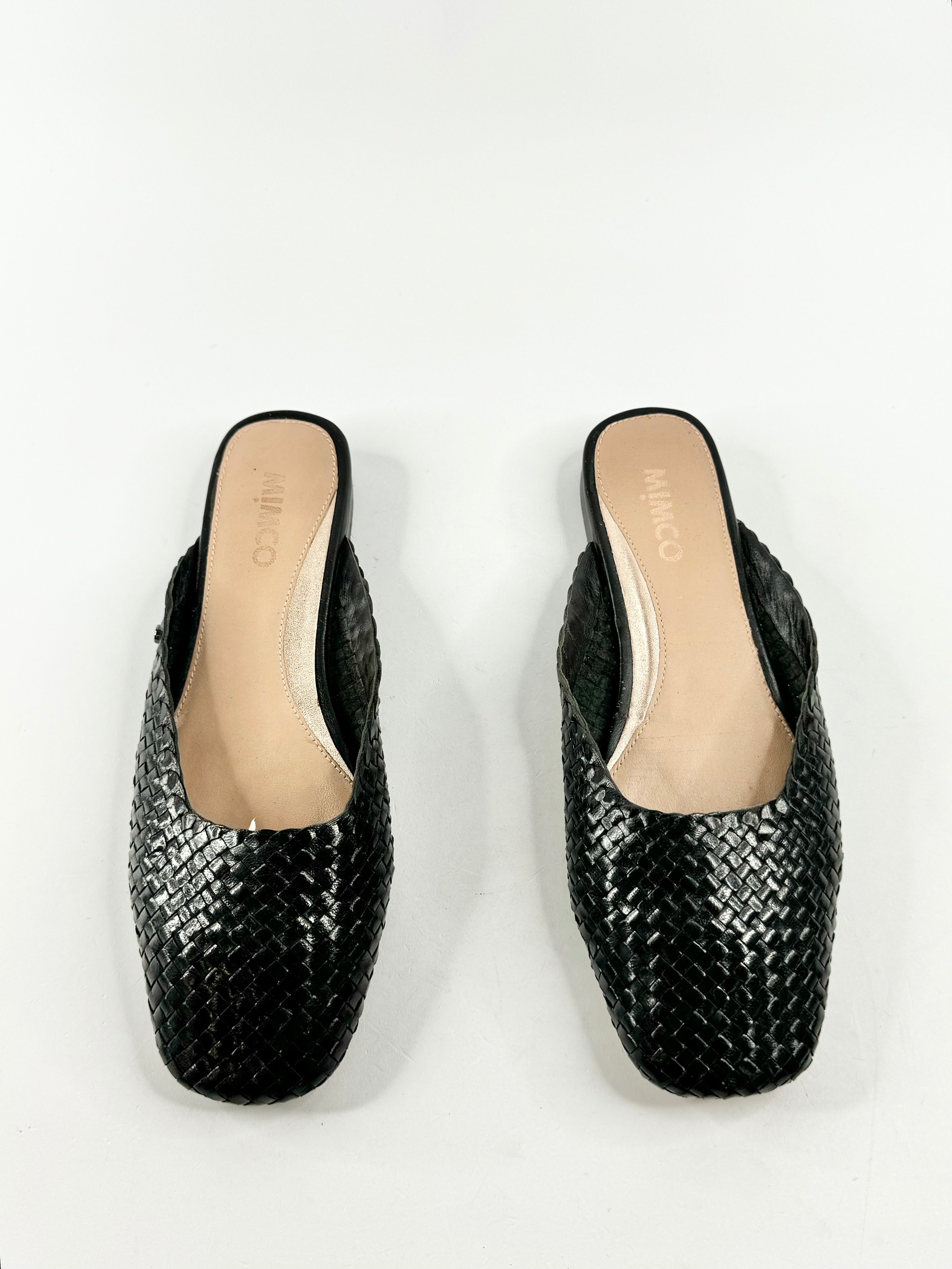 Mimco Black Woven Flat Mules - EU38