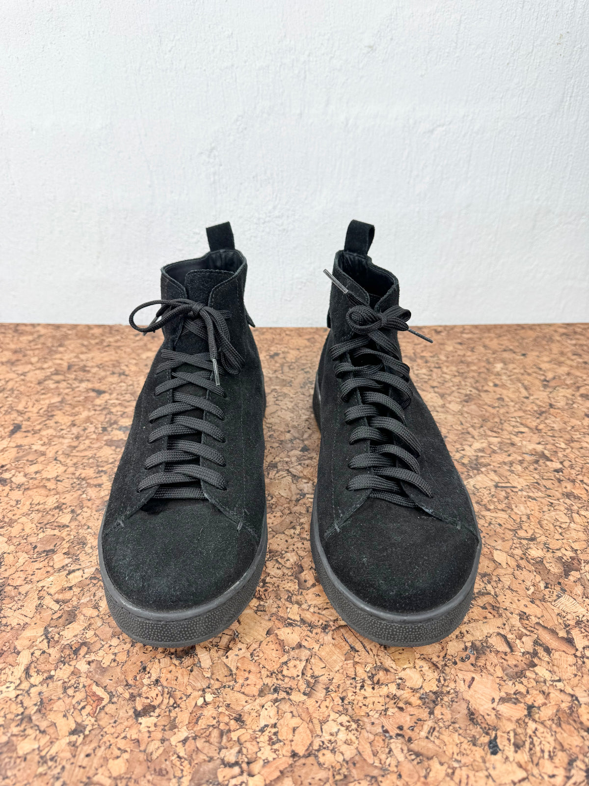 Conflict for Interest Black Suede High Top Lace Ups - EU42