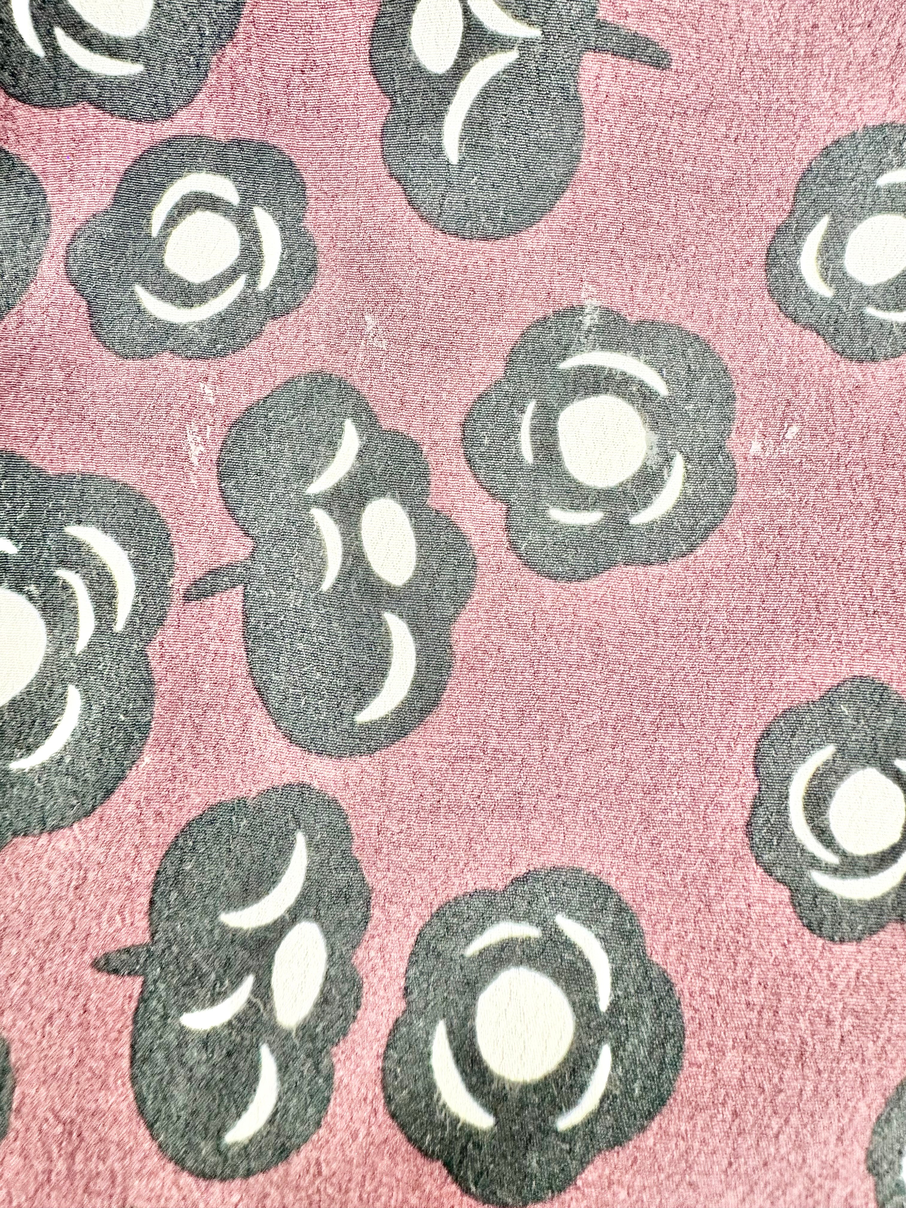 Marimekko 'Tumma' Pattern Red & Black Pattern Dress - AU8/10