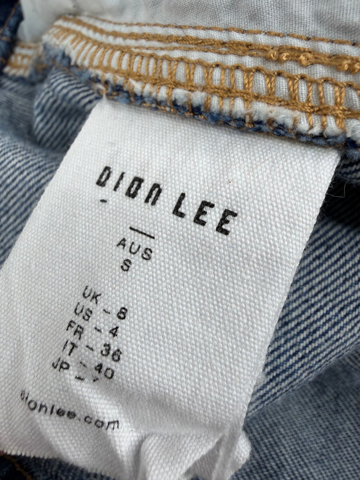 Dion Lee Wide Leg Drawstring Jeans - AU6/8