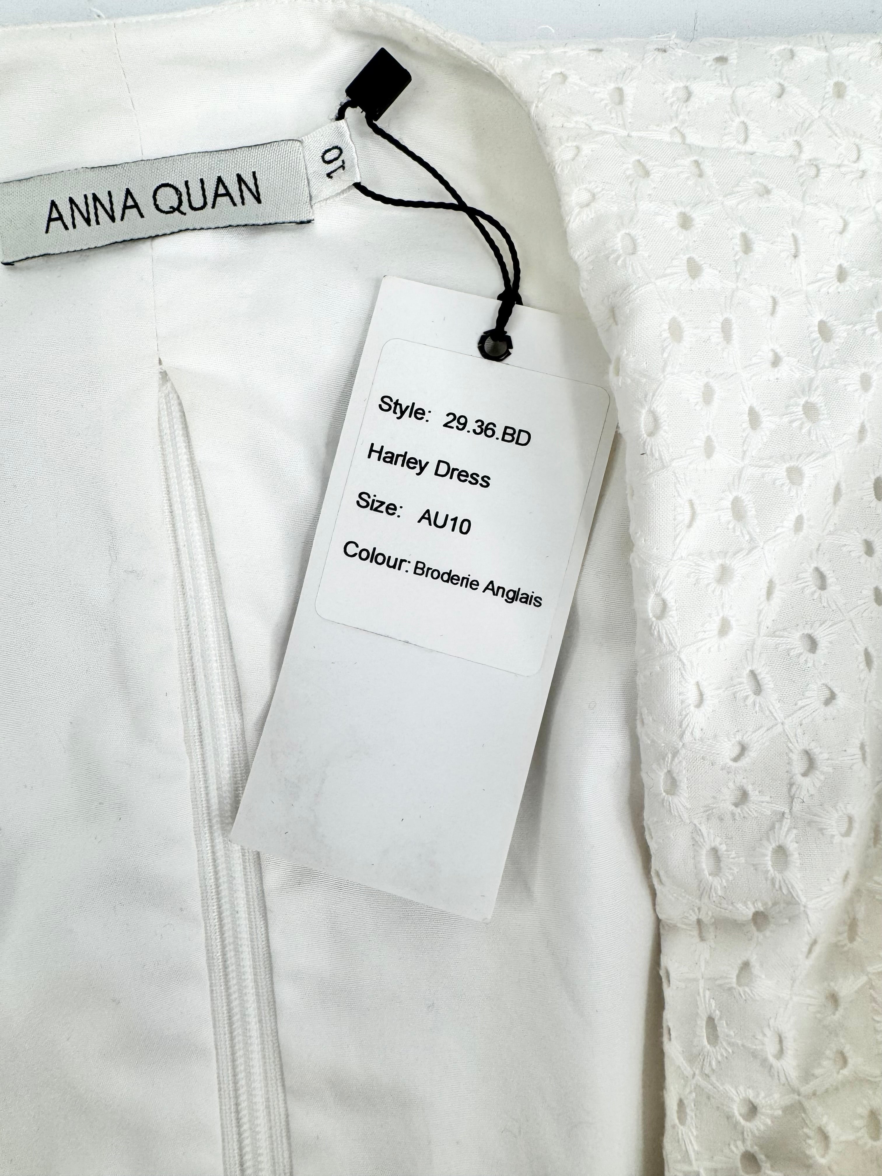 Anna Quan White Broderie Anglaise 'Harley' Dress NWT - AU10