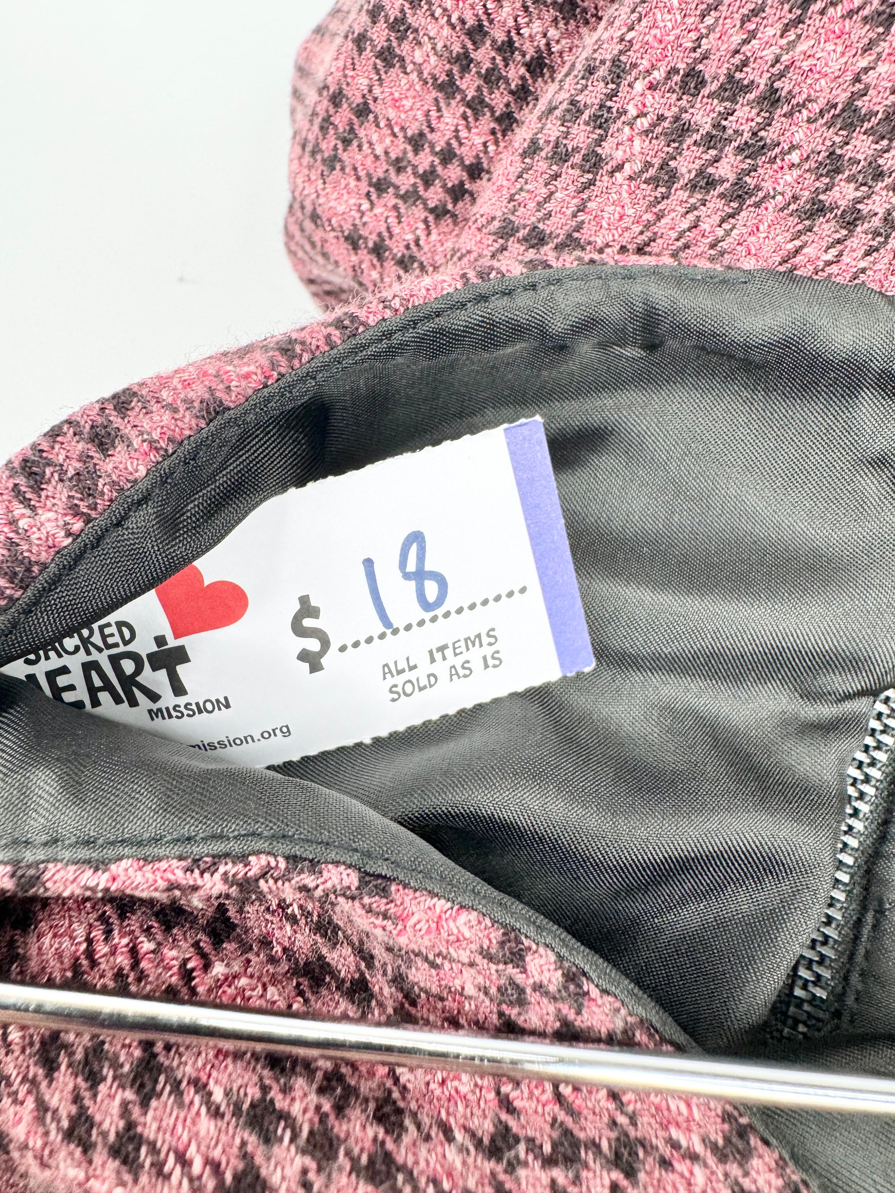 Cue Rose Houndstooth Long Skirt - AU8