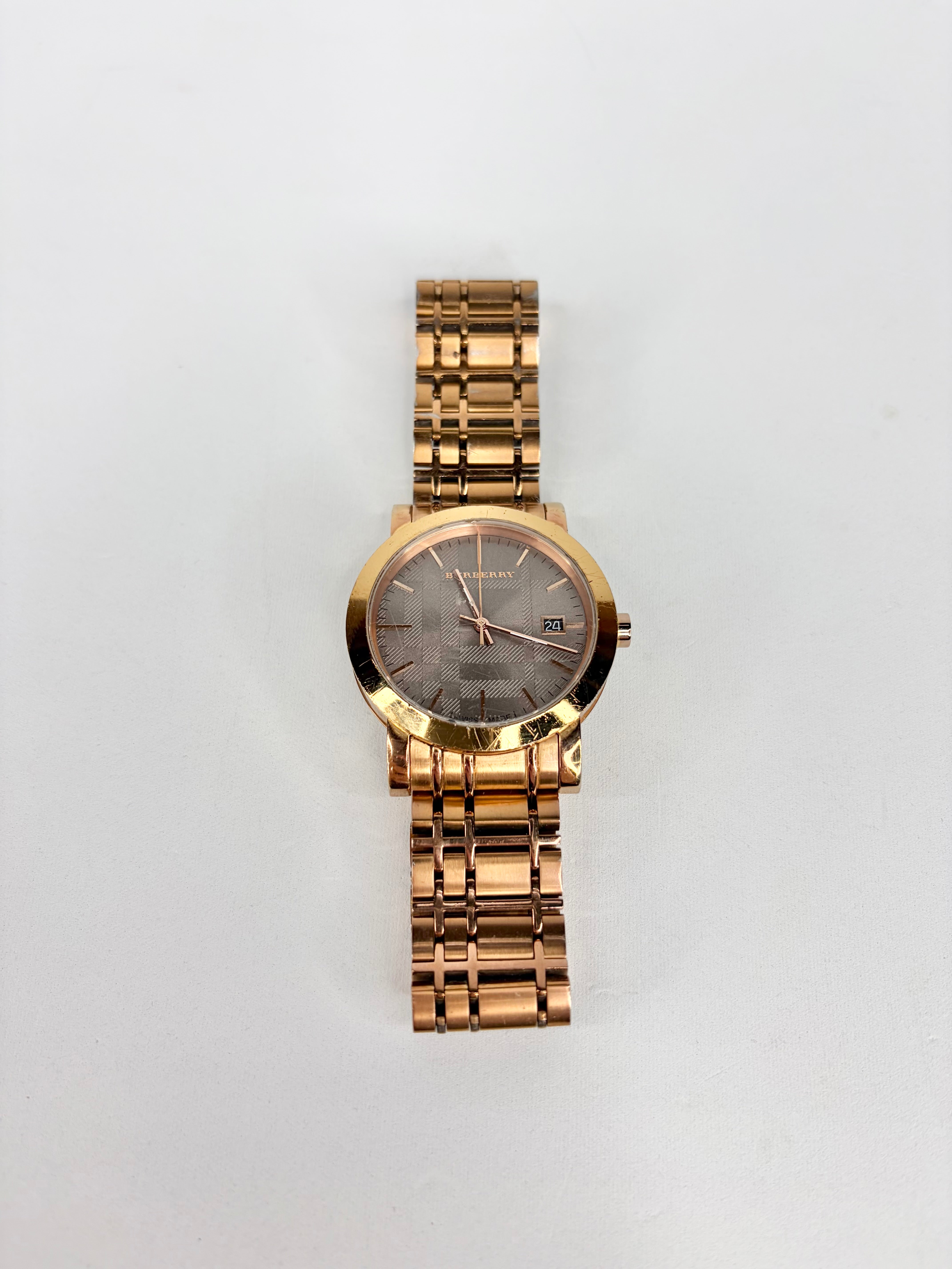 Burberry Rose Gold Swiss-Made Quartz Watch