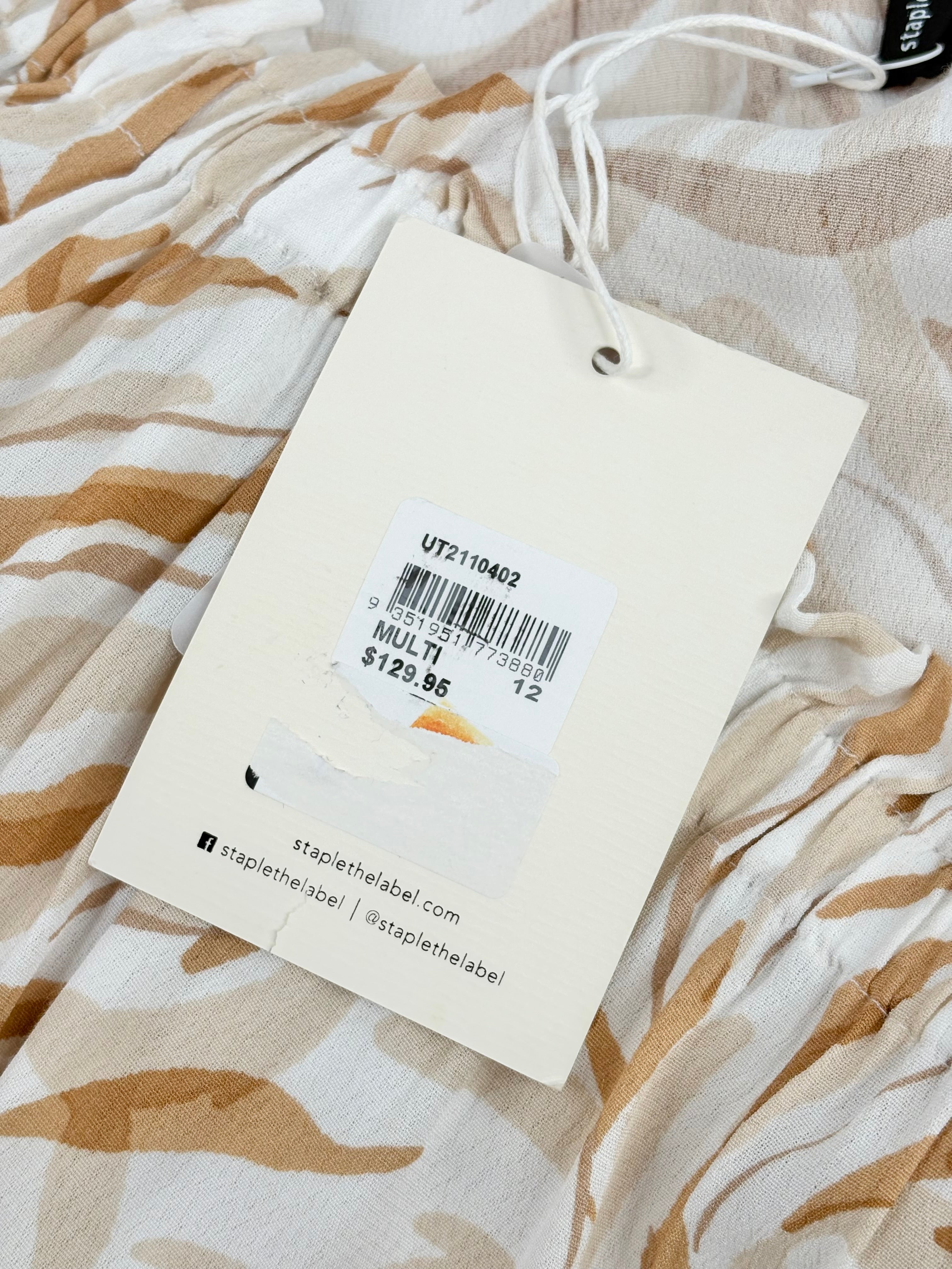 Staple the Label Multicolour 'Bianca' Off-Shoulder Top - AU12