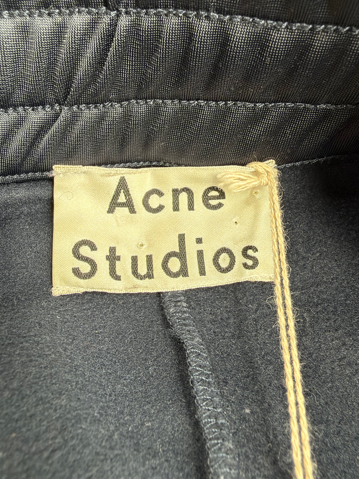 Acne Studios Navy Satin 'Clementina TR S' Technical Skirt NWT - AU10/12