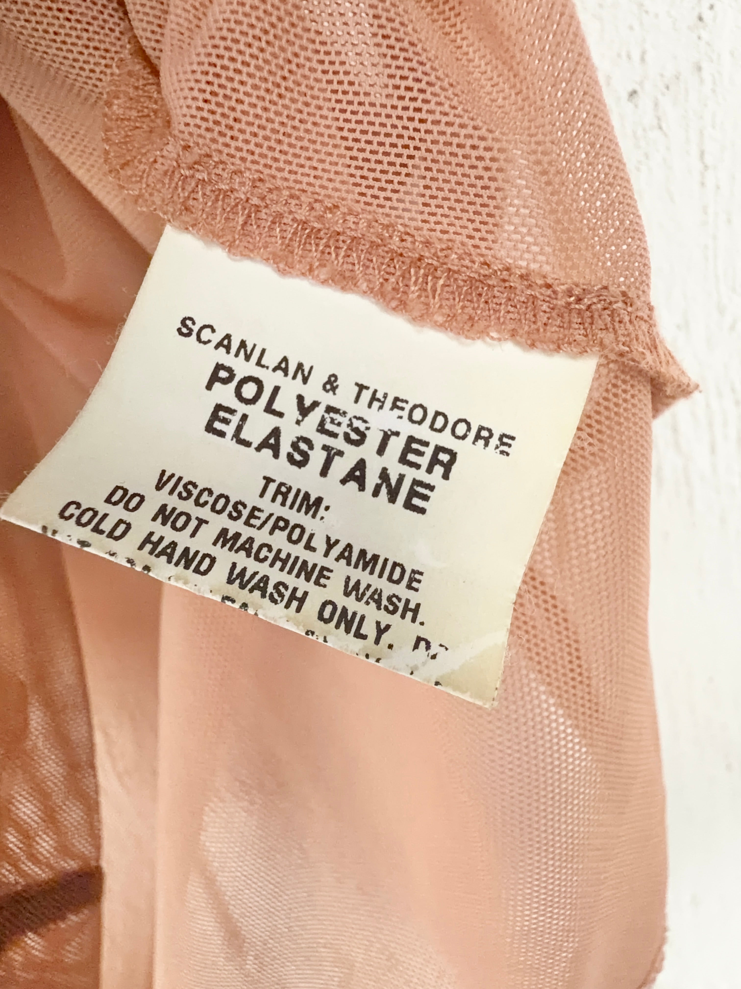 Scanlan Theodore Sheer Peach Sleeveless Top - AU10