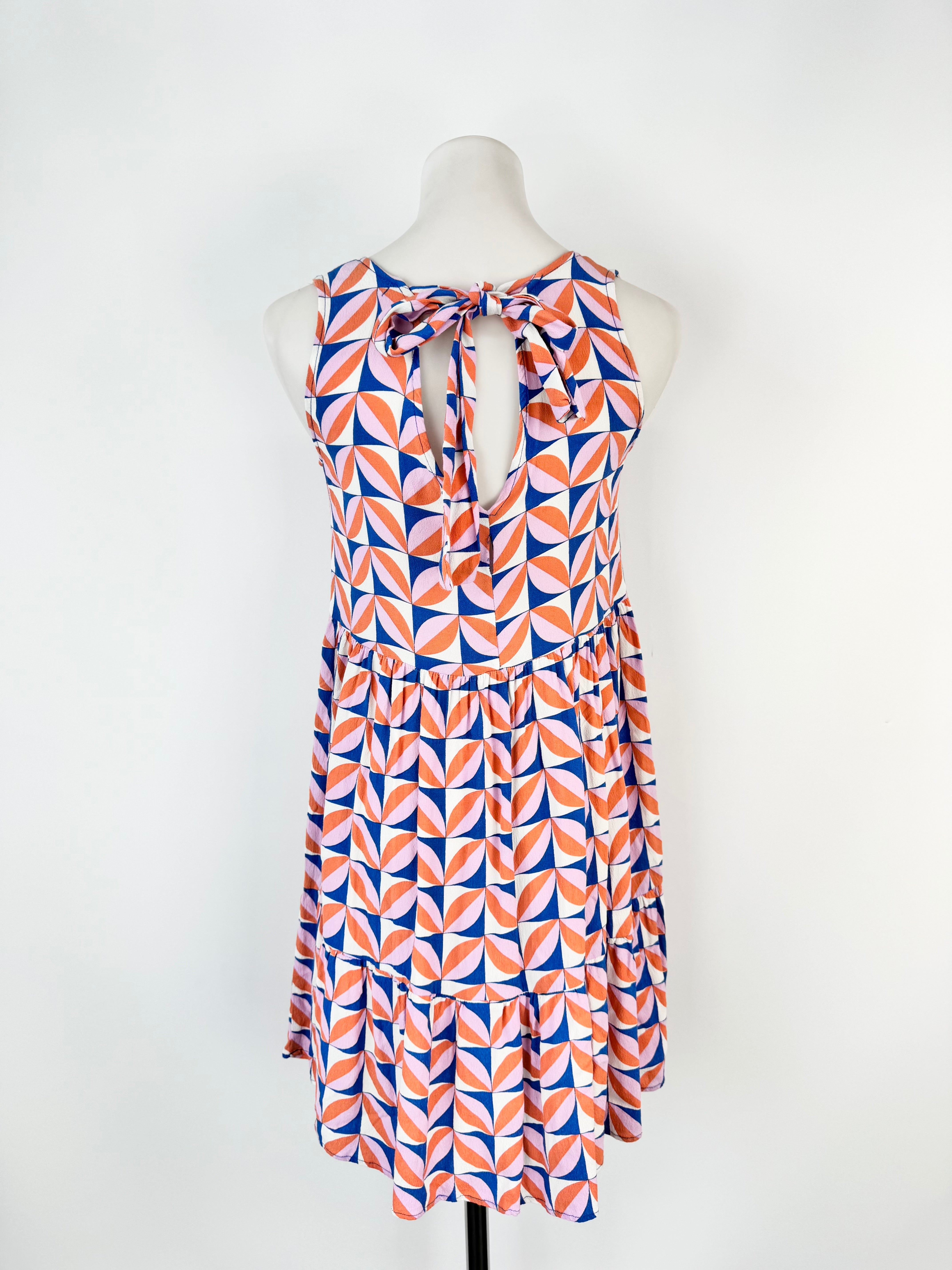 Mister Zimi Geometric Patterned Oversized Sleeveless Dress - AU6