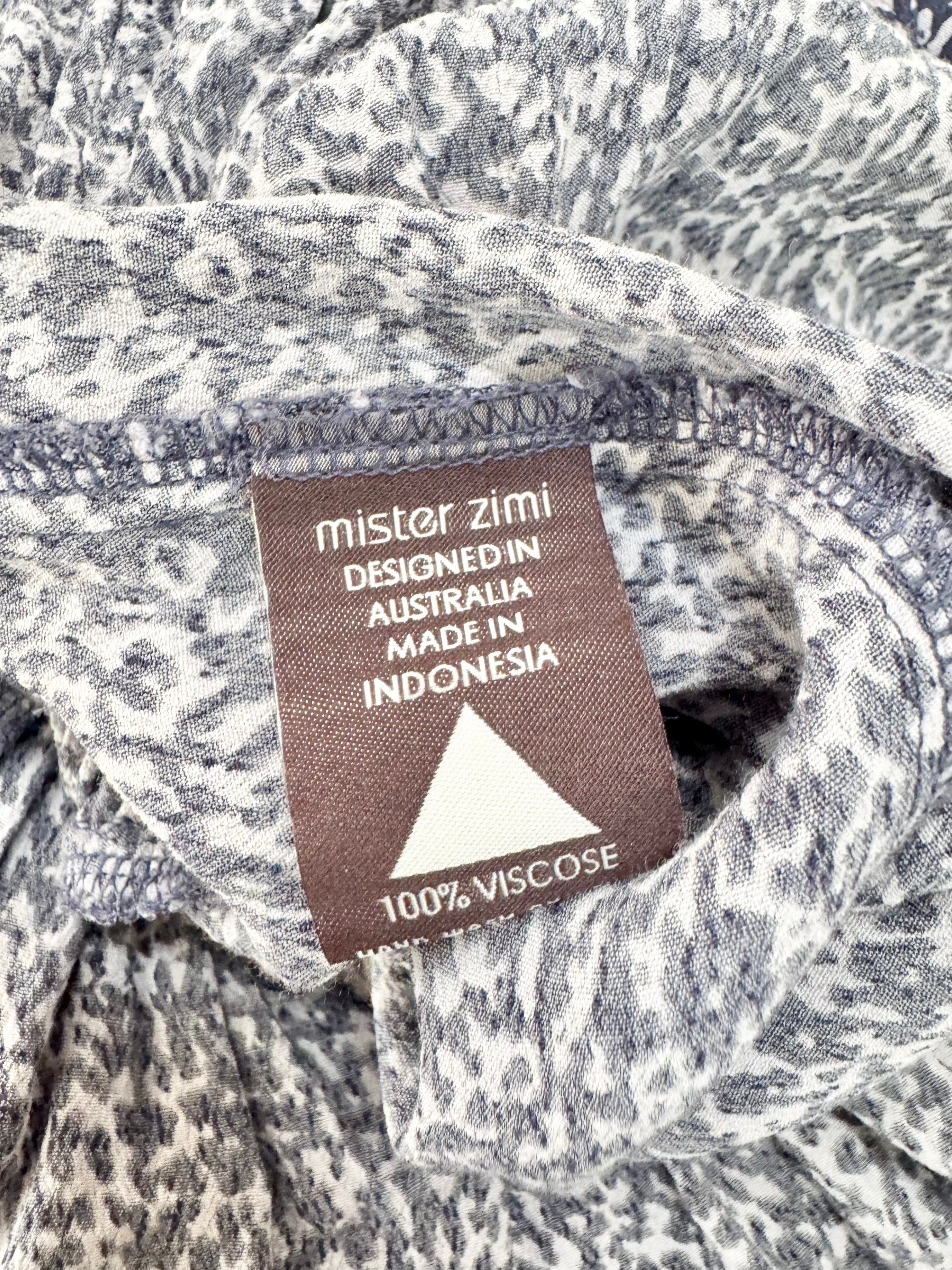 Mister Zimi Blue Patterned Oversized Dress - AU8