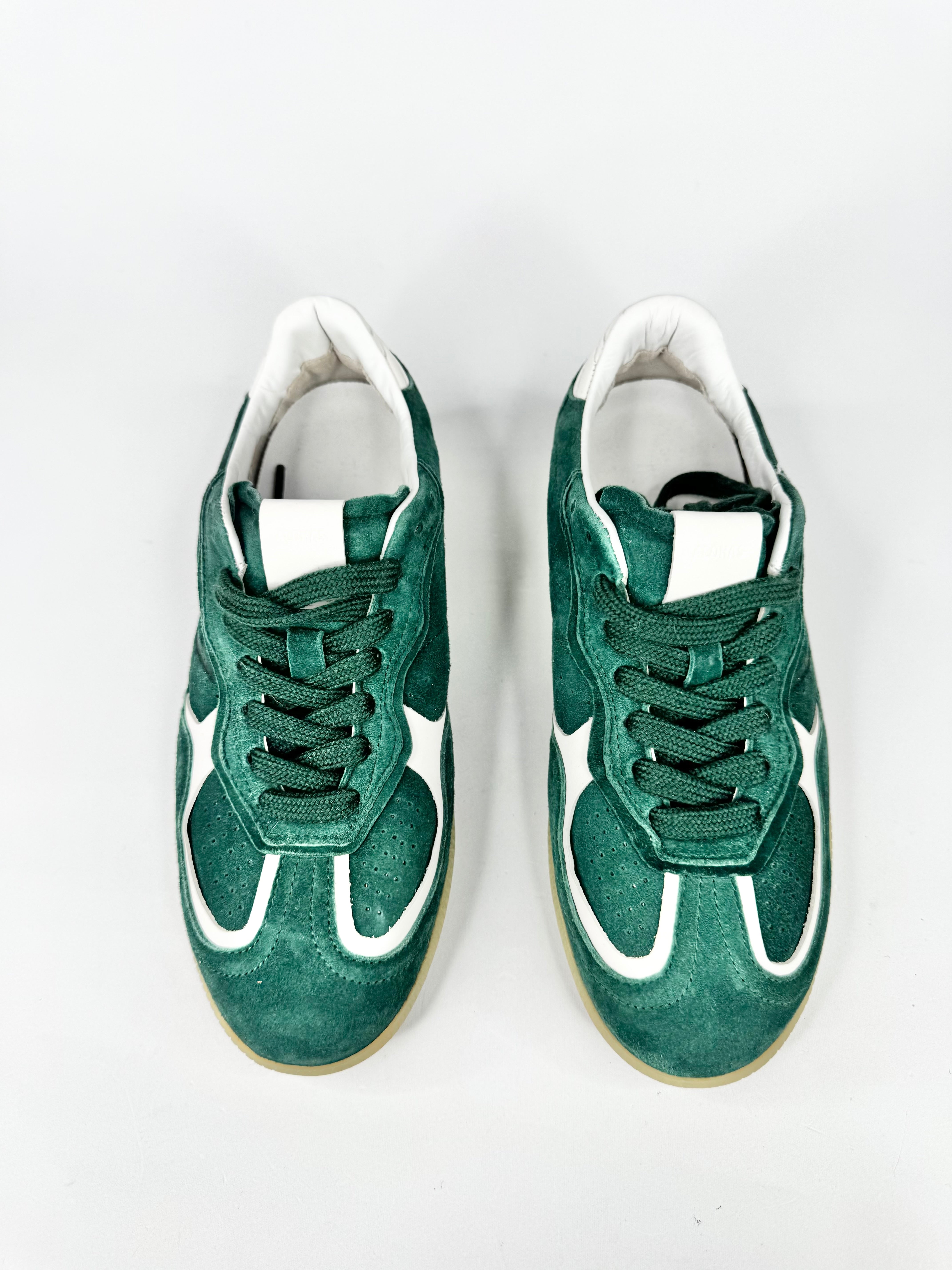 Alohas Forest Green & White 'Rife' Sneakers - EU36