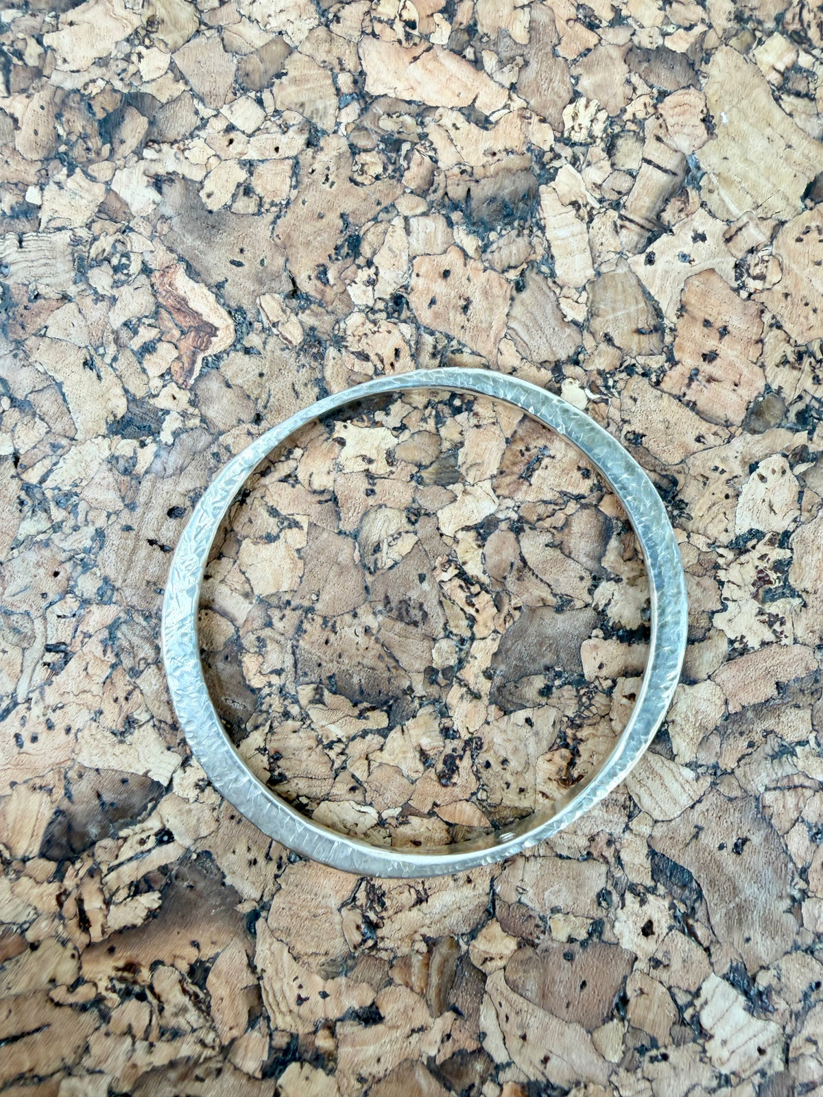 Vintage Hammered Silver Bangle