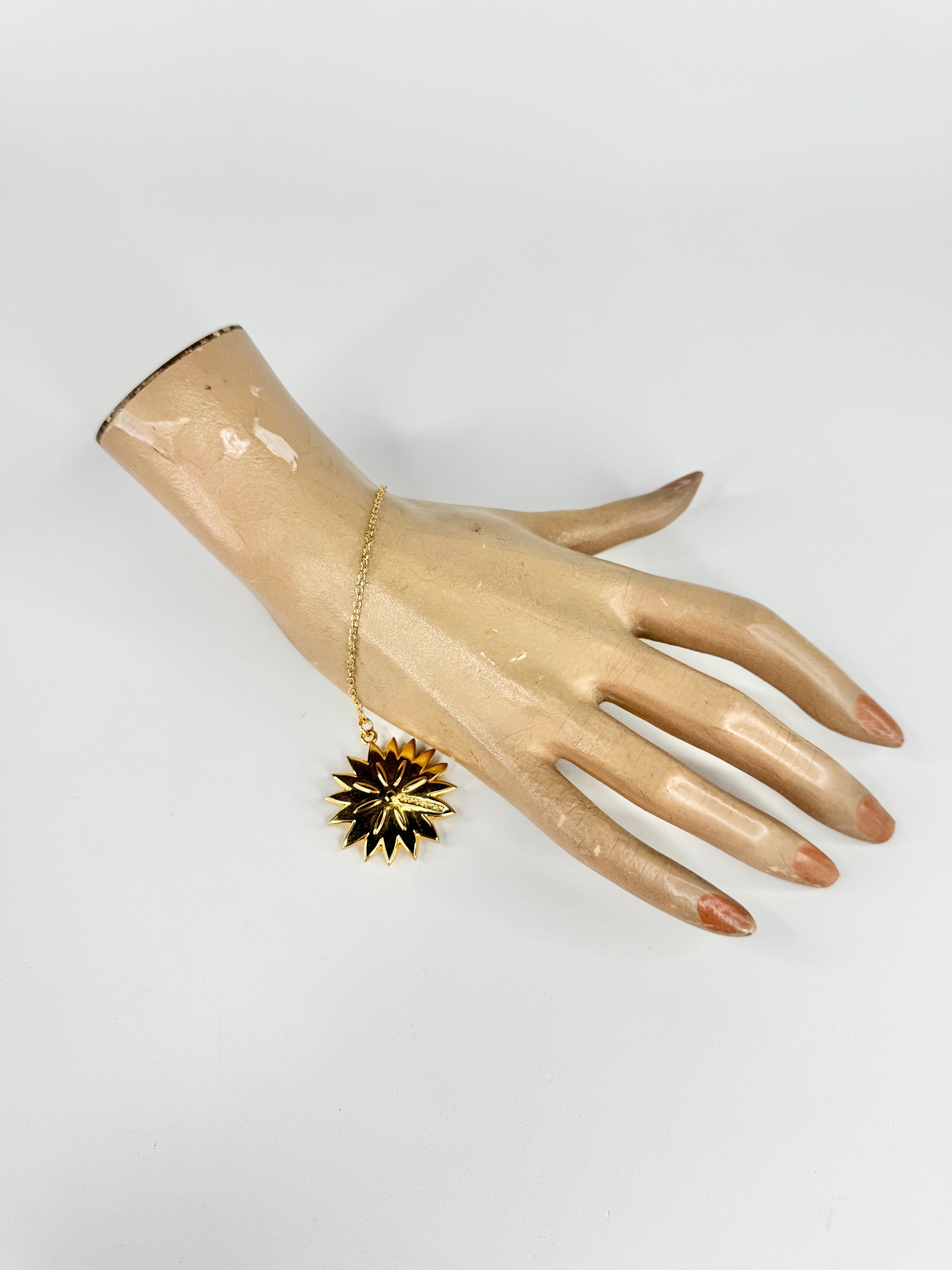 Georg Jensen 2020 Gold Christmas Ice Dianthus Ornament