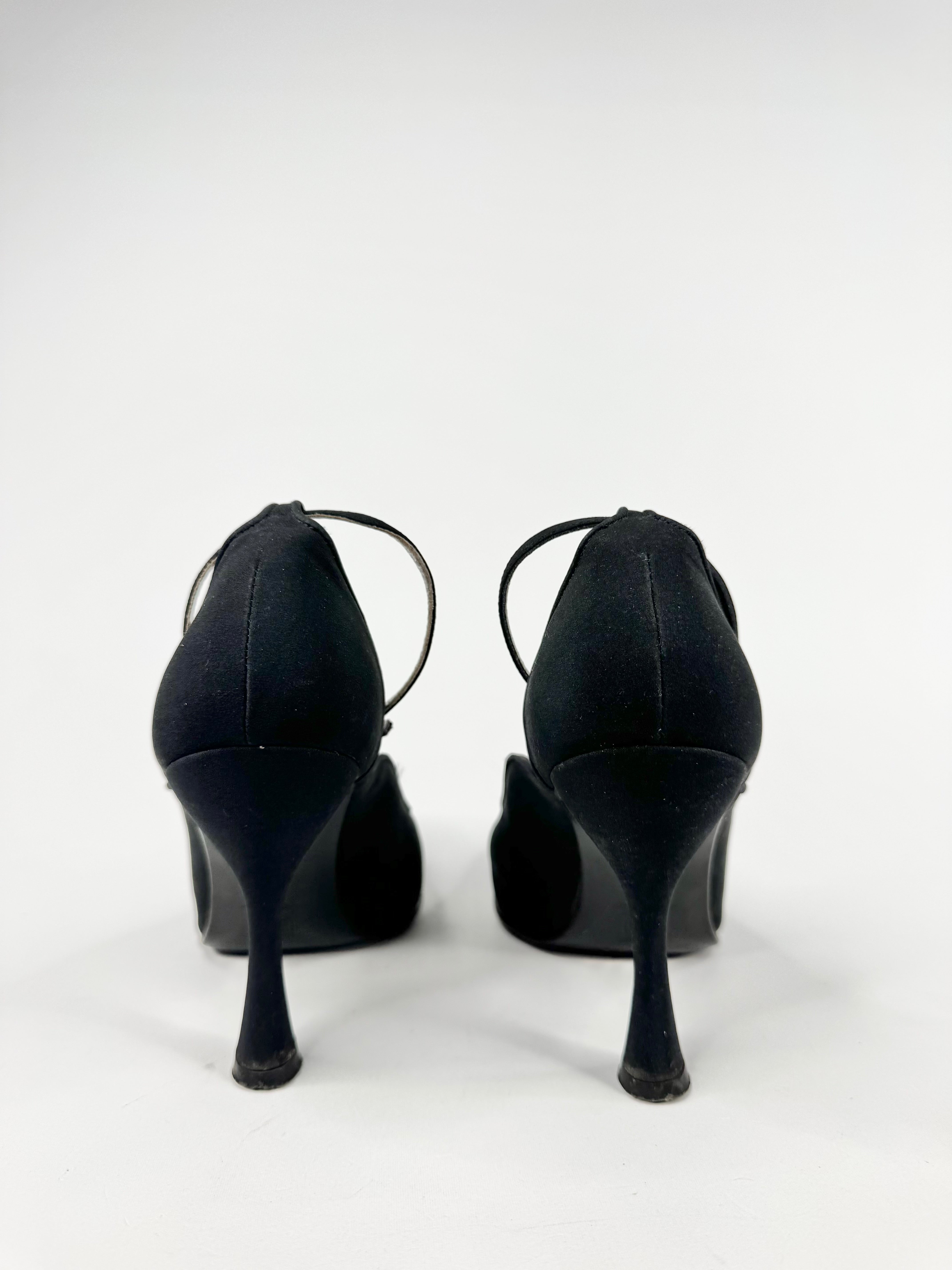 Vintage Dolce & Gabbana Rounded Toe Flared Heels - EU37