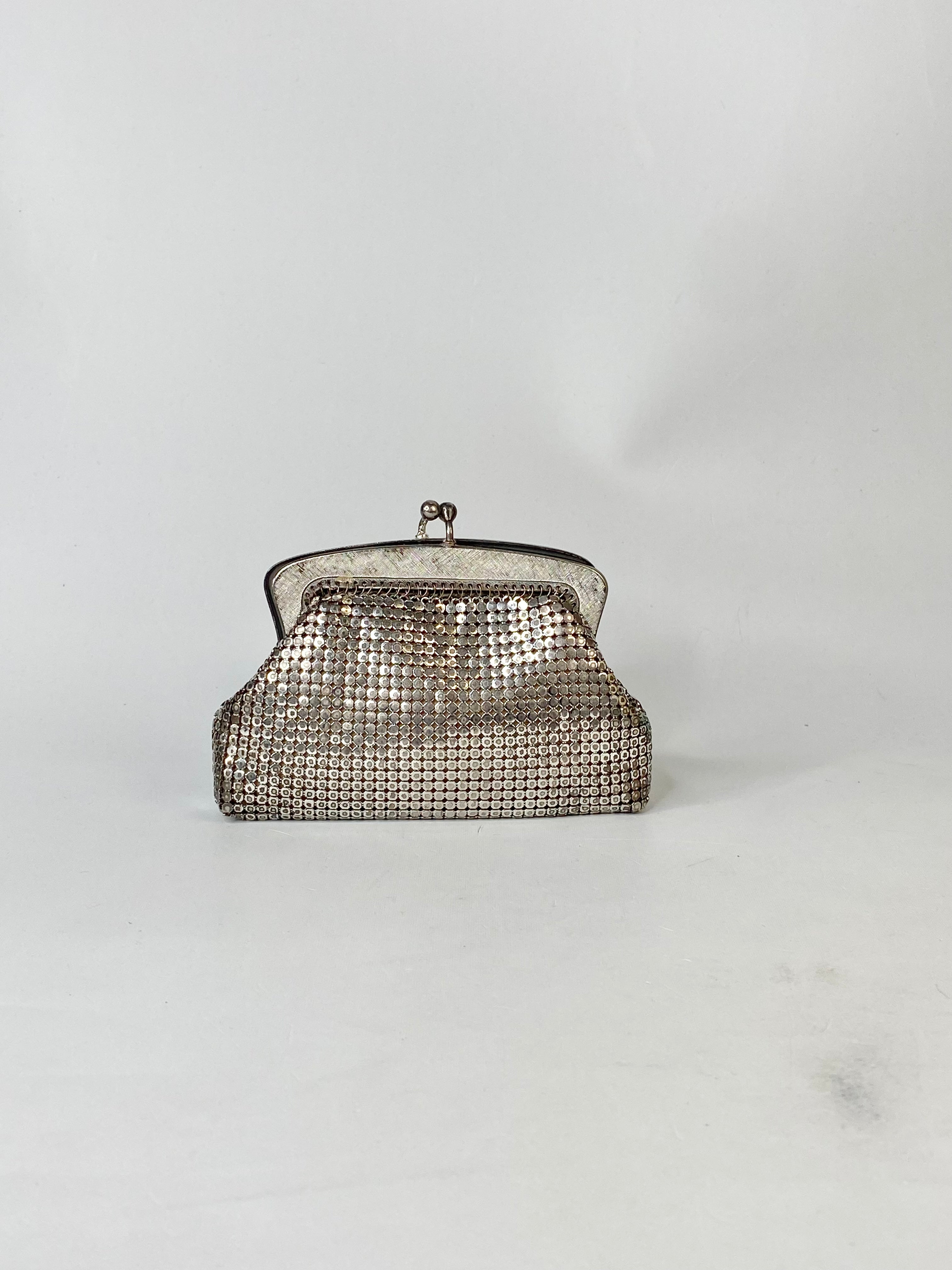 Oroton Silver Glomesh Purse
