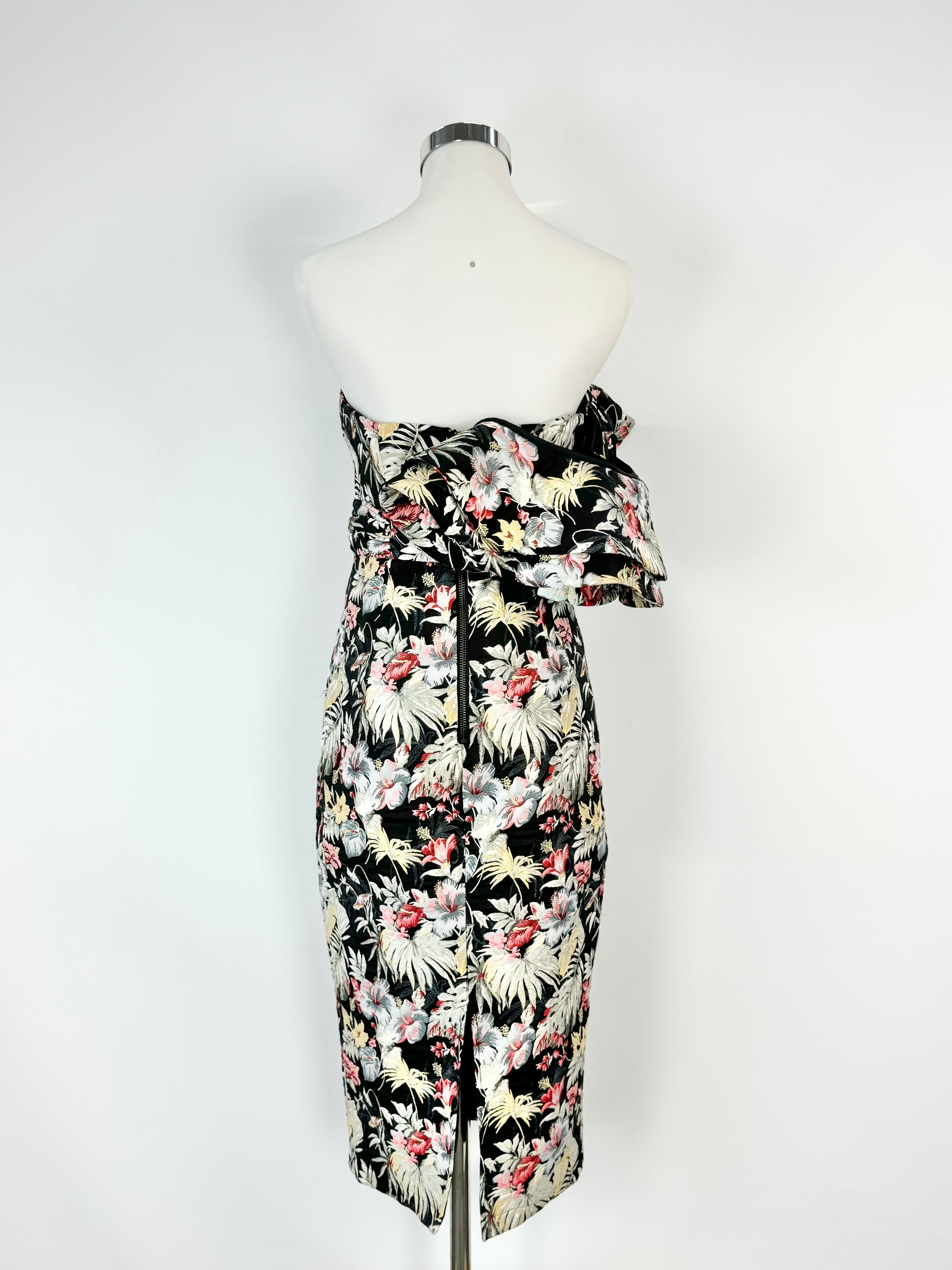 Mossman Black Floral 'The Secret Garden' Dress - AU10