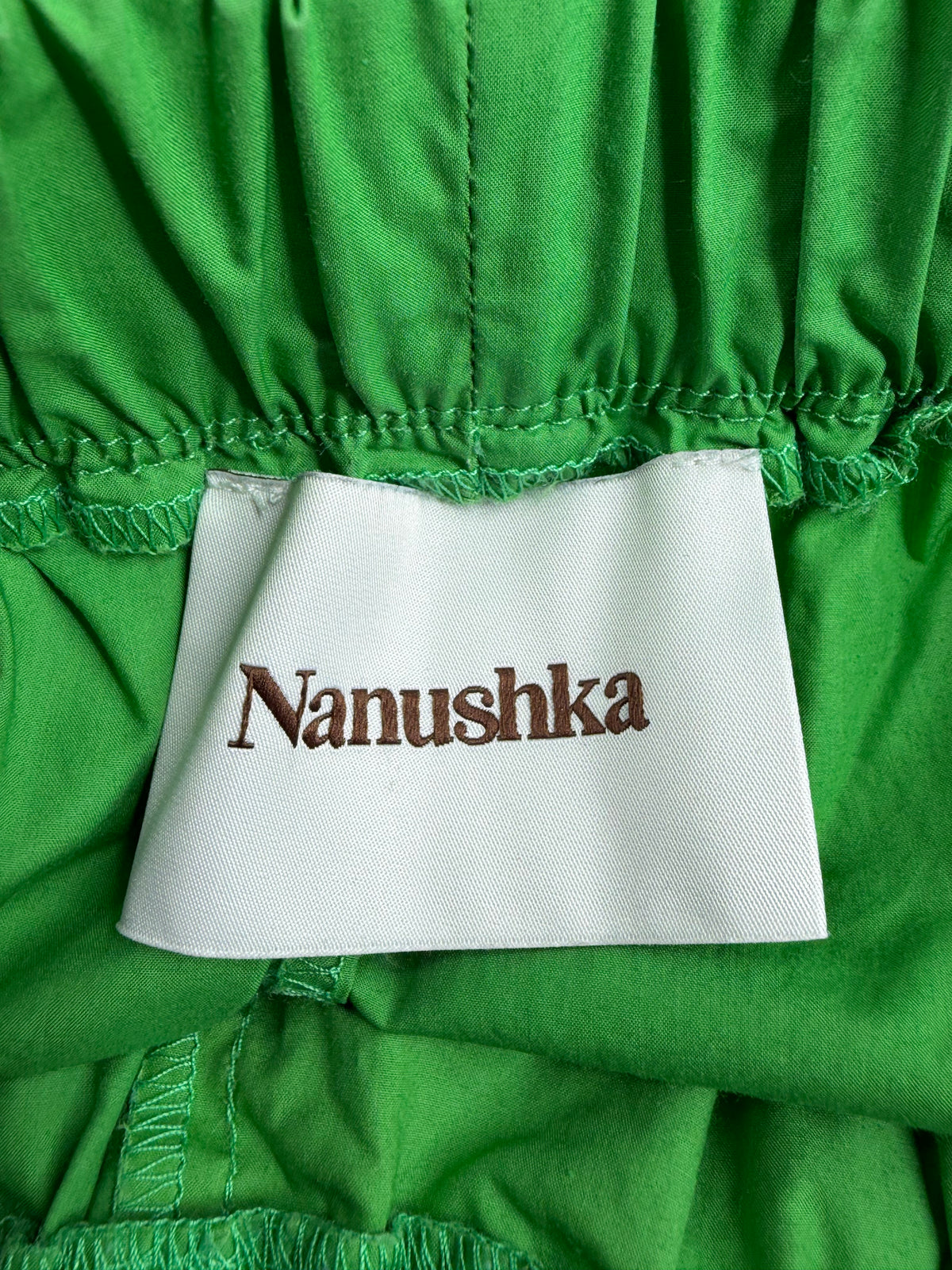 Nanushka Spring Green Lightweight Poplin Cotton 'Megan' Shorts - AU12/14
