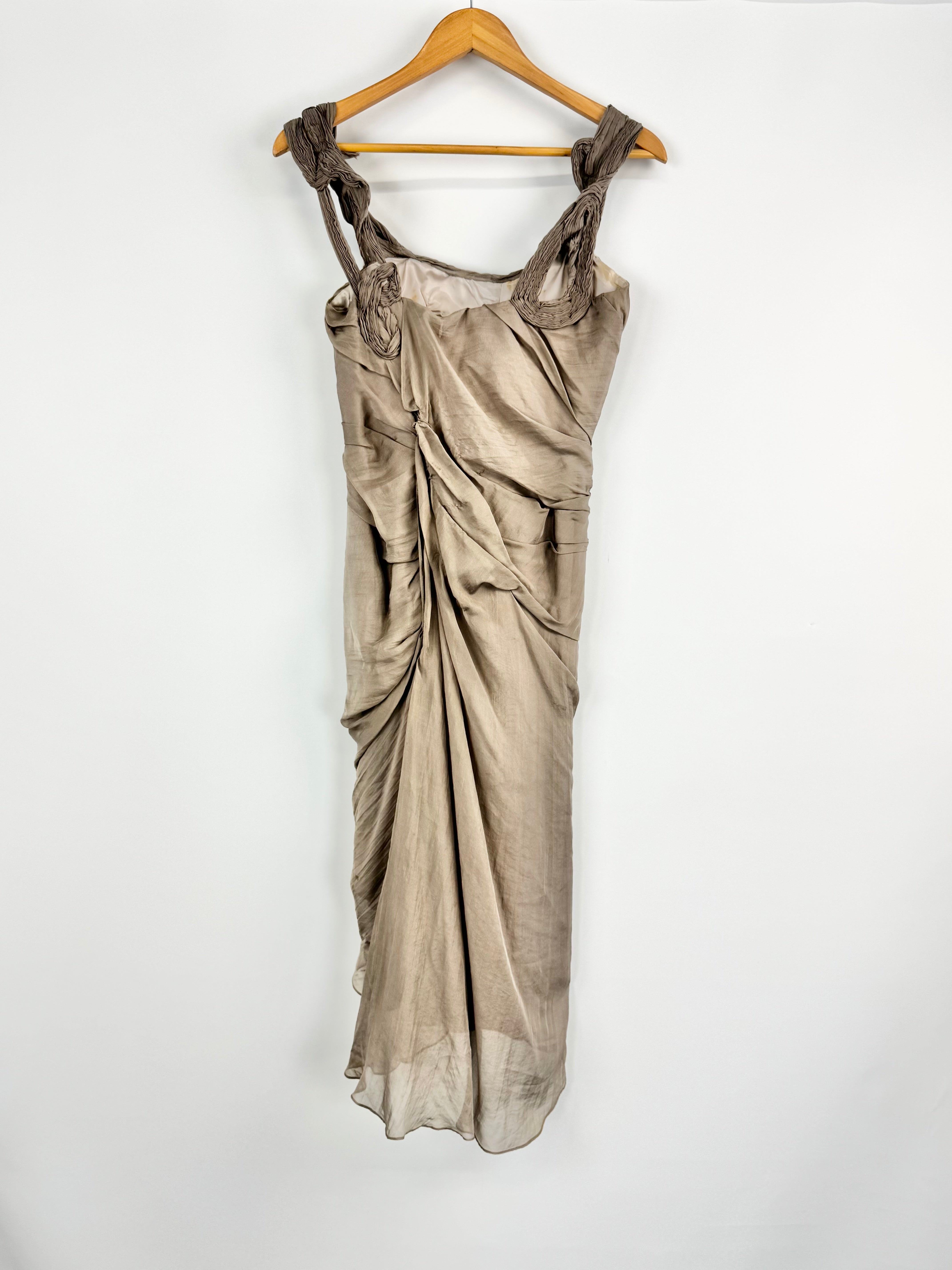 Maticevski Taupe Silk Gown - AU8