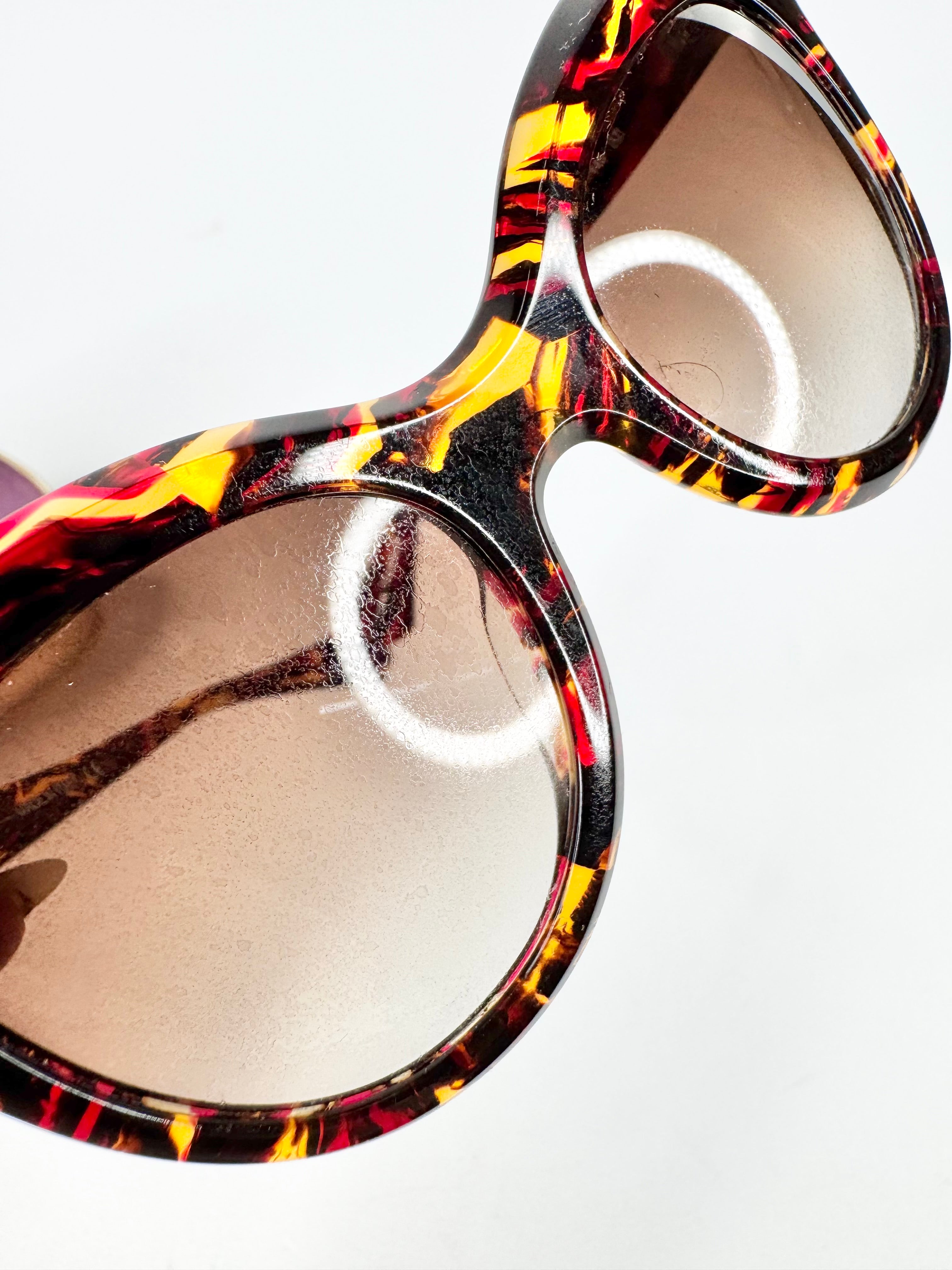 Vivienne Westwood 'Crystal Horn' Tortoiseshell Sunglasses
