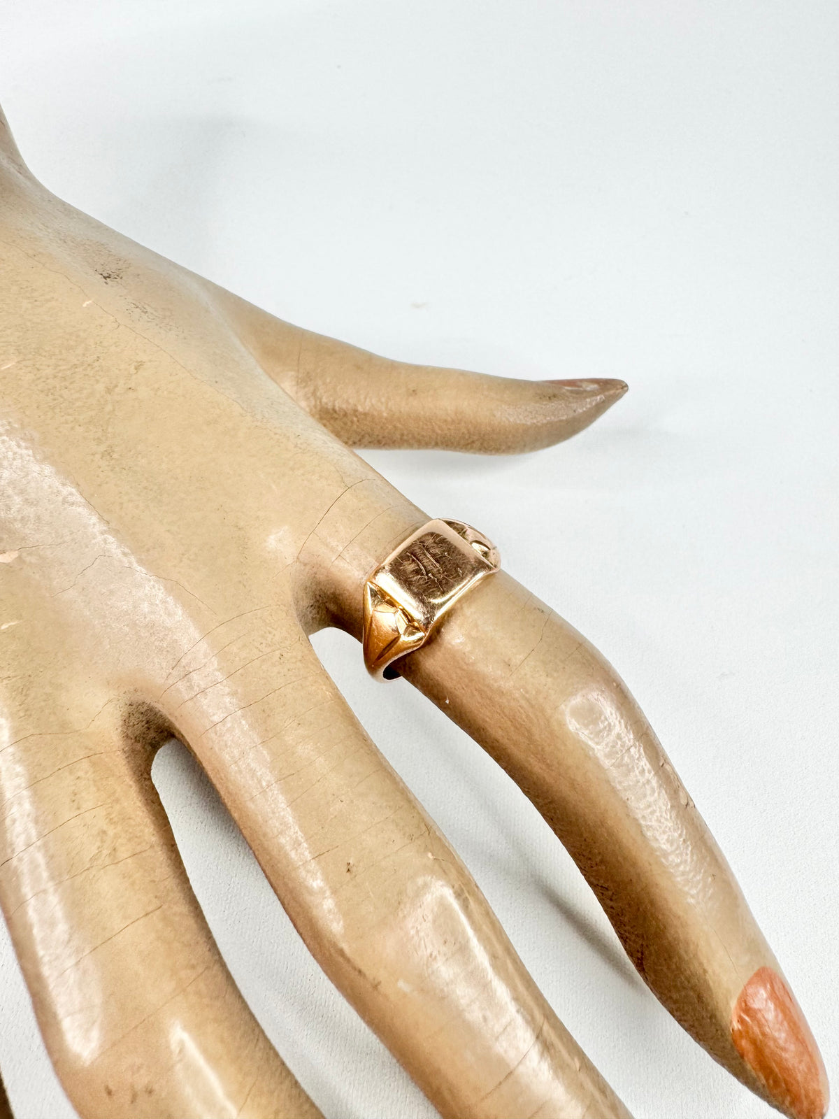 Vintage 9ct Rose Gold Signet Ring