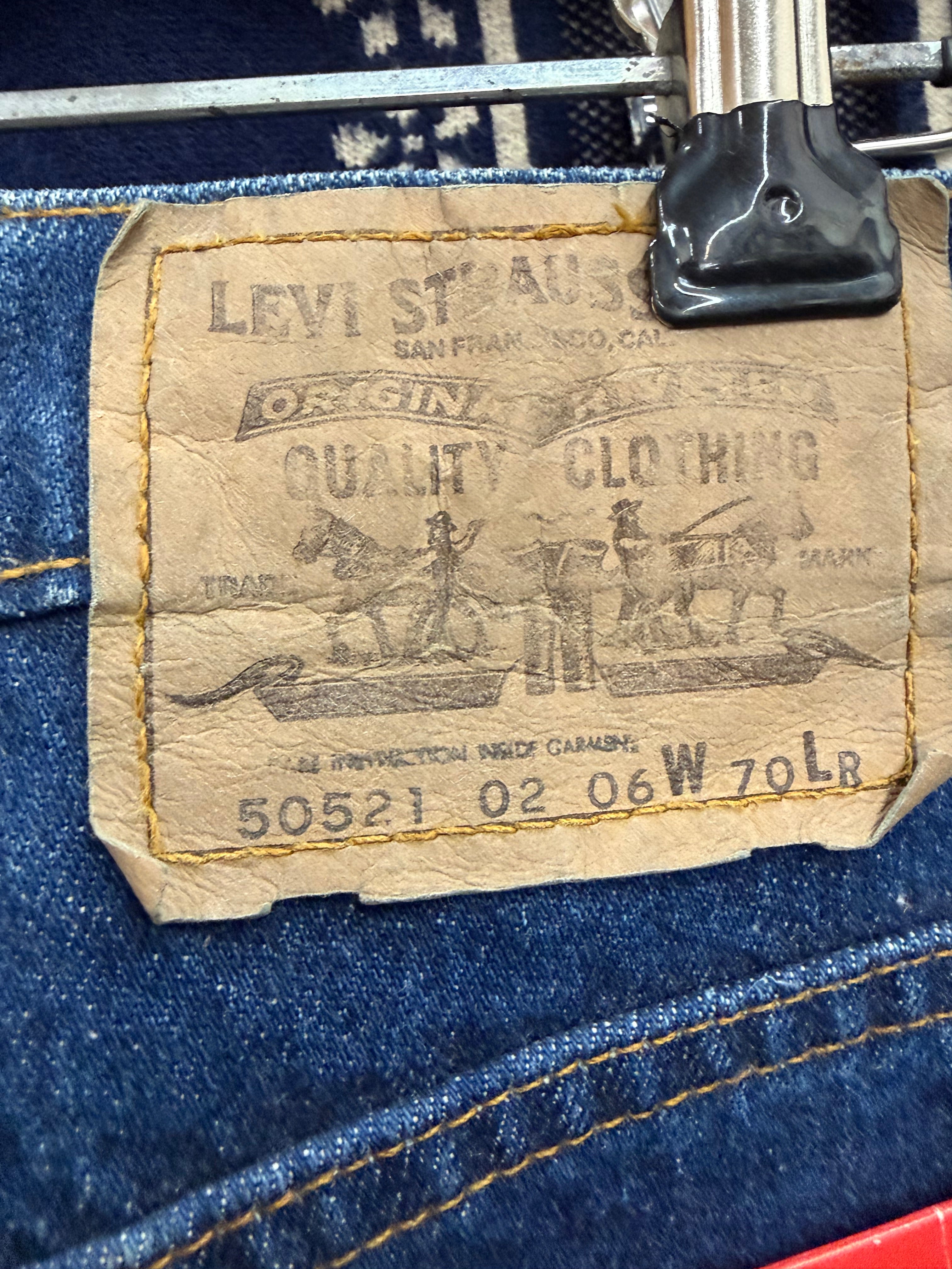 Levi's Blue 'Supertaper' Length Jeans - W70 LR