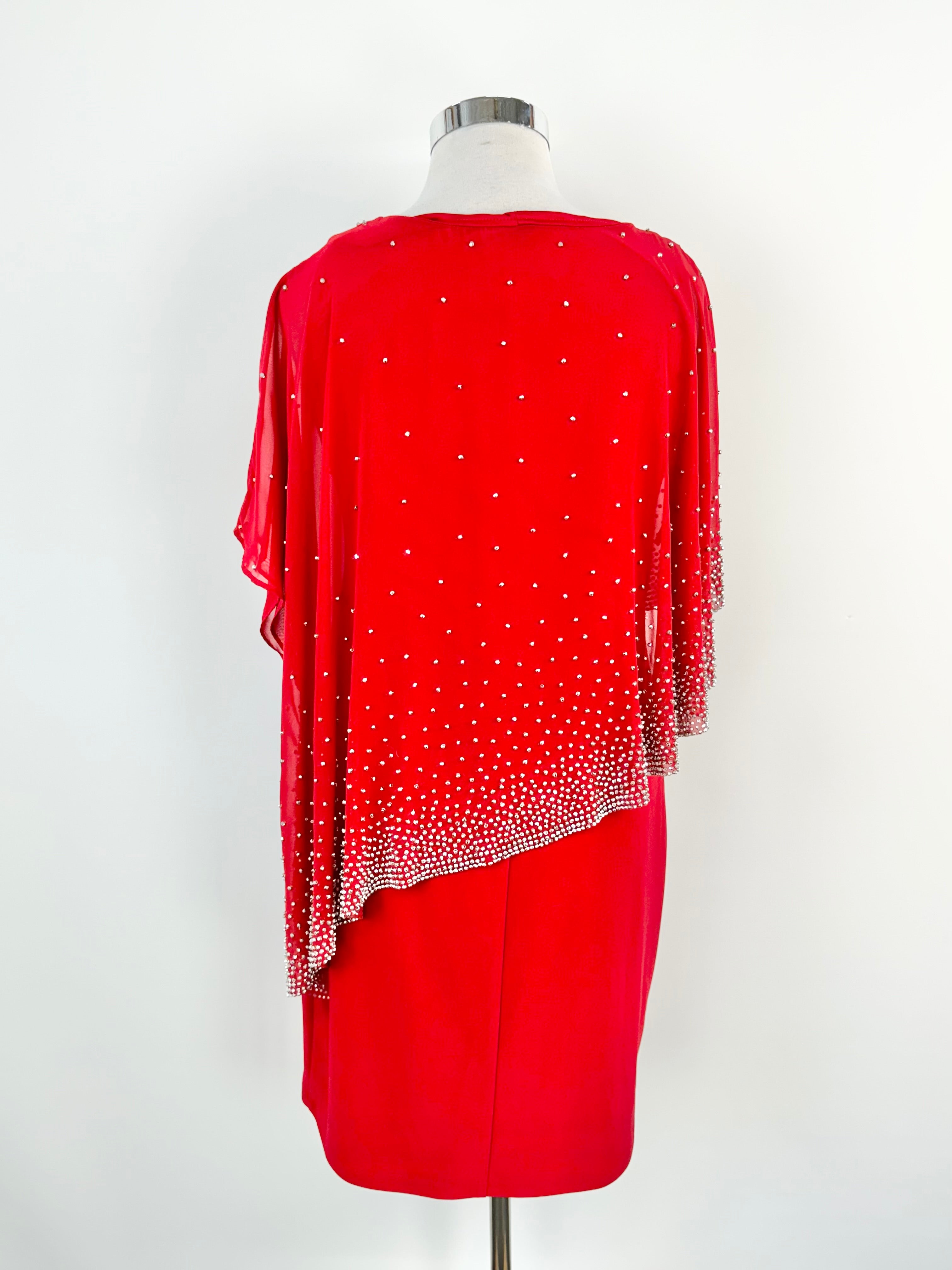 Lyman Crimson 'Sequin O'Lay' Dress NWT - AU14/16