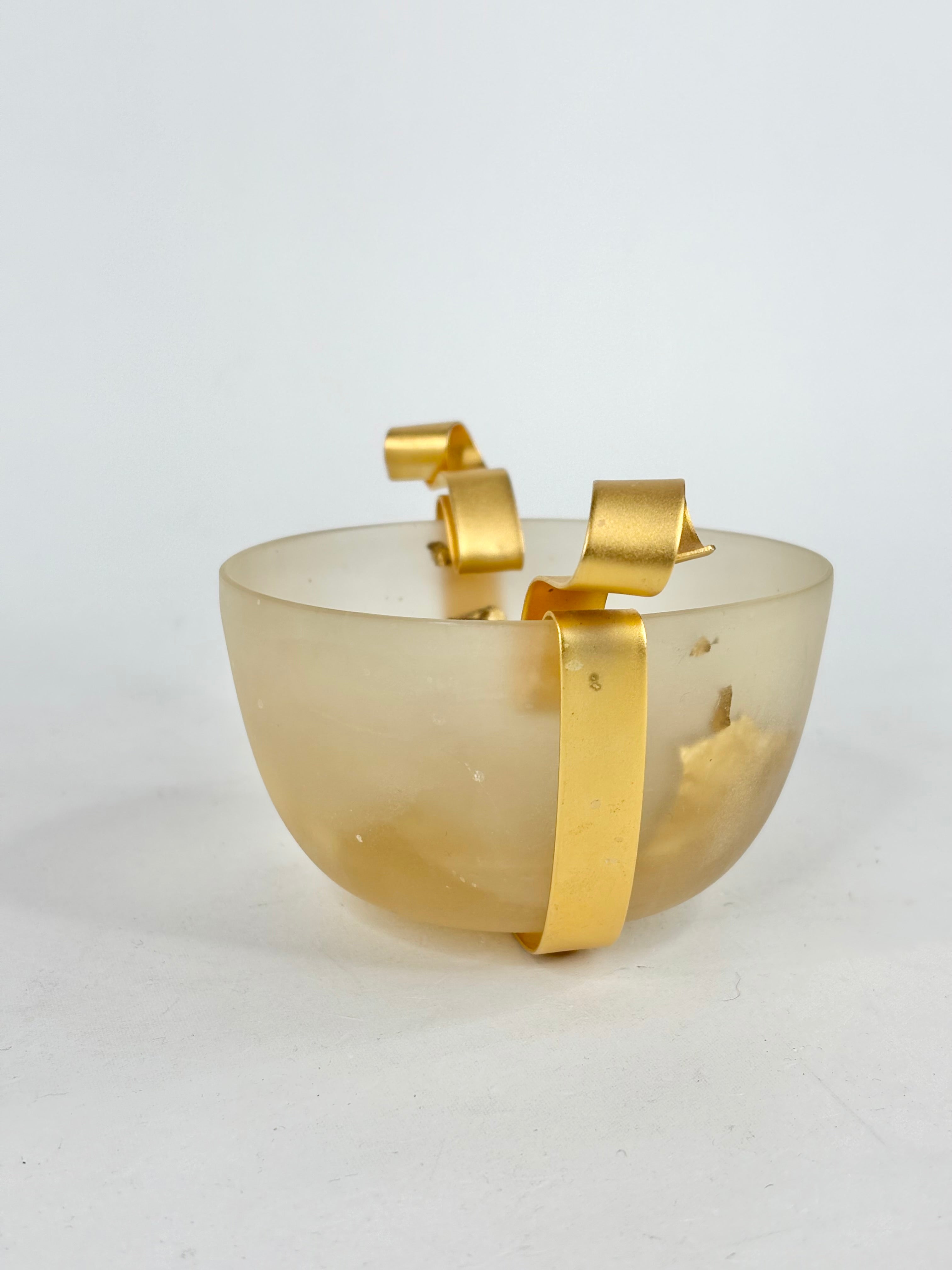 Martha Sturdy Canada Suspended Gold-Leaf Resin Bowl
