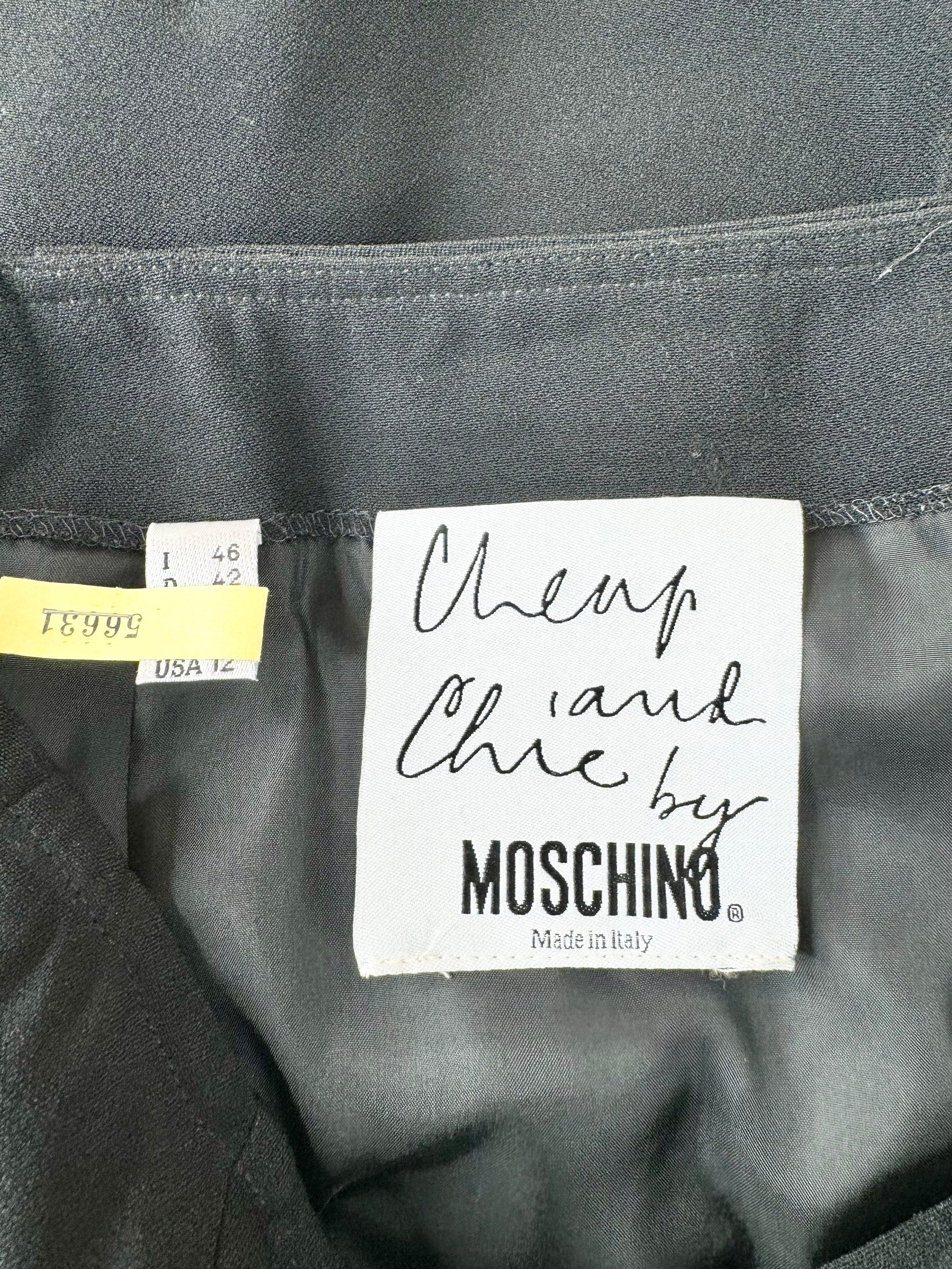 Moschino Cheap & Chic Black Mini Skirt - AU12