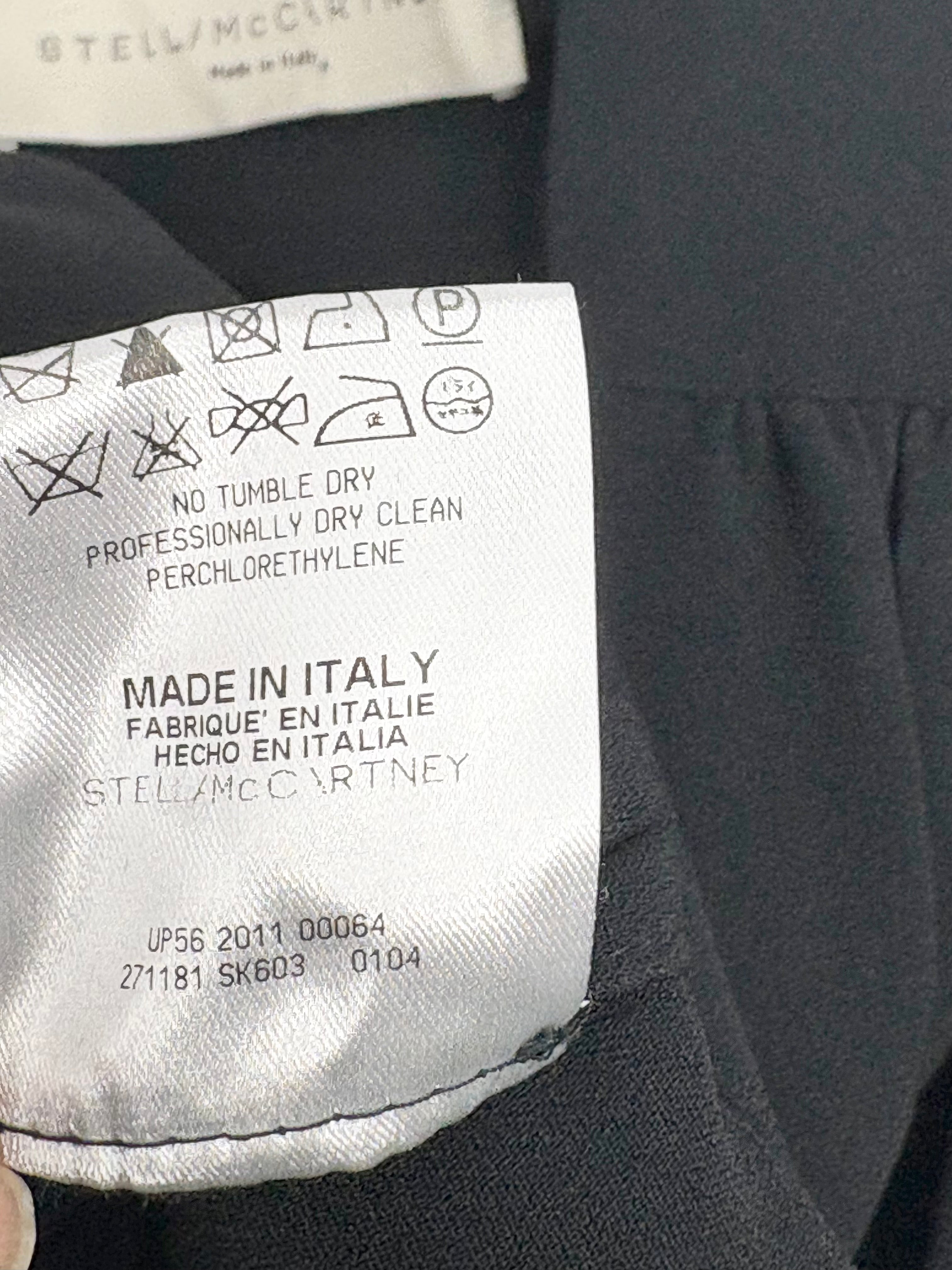 Stella McCartney Black Crepe Jumpsuit - AU18