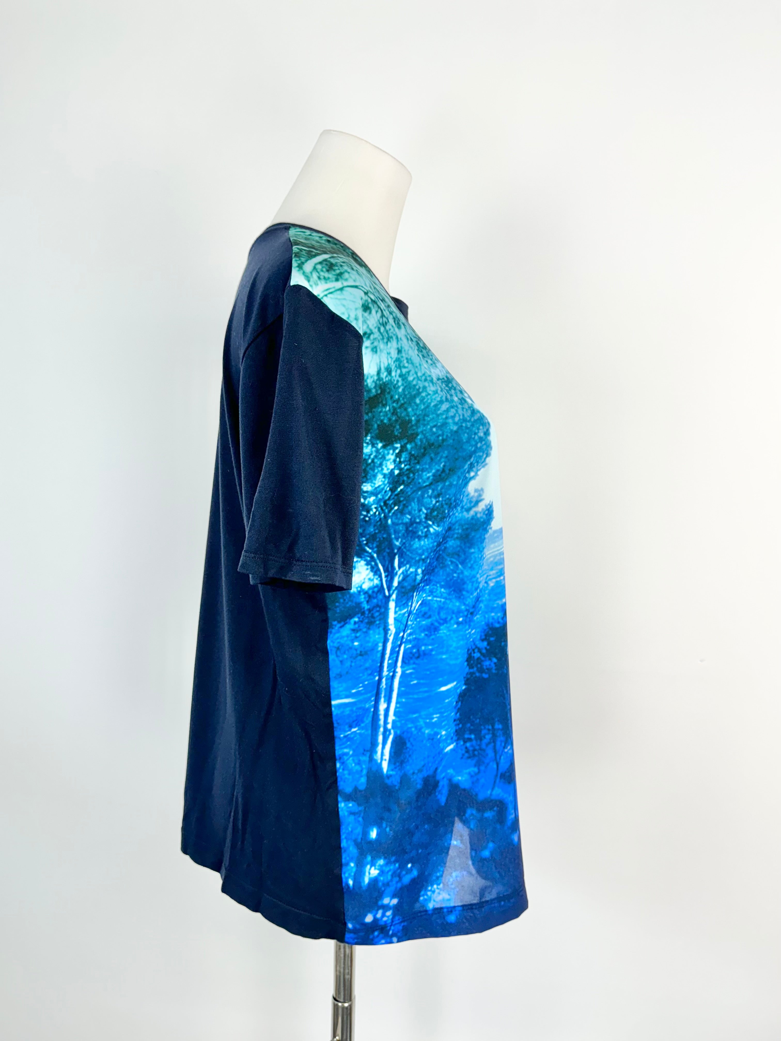 PS Paul Smith Blue Graphic Print T-Shirt - AU10