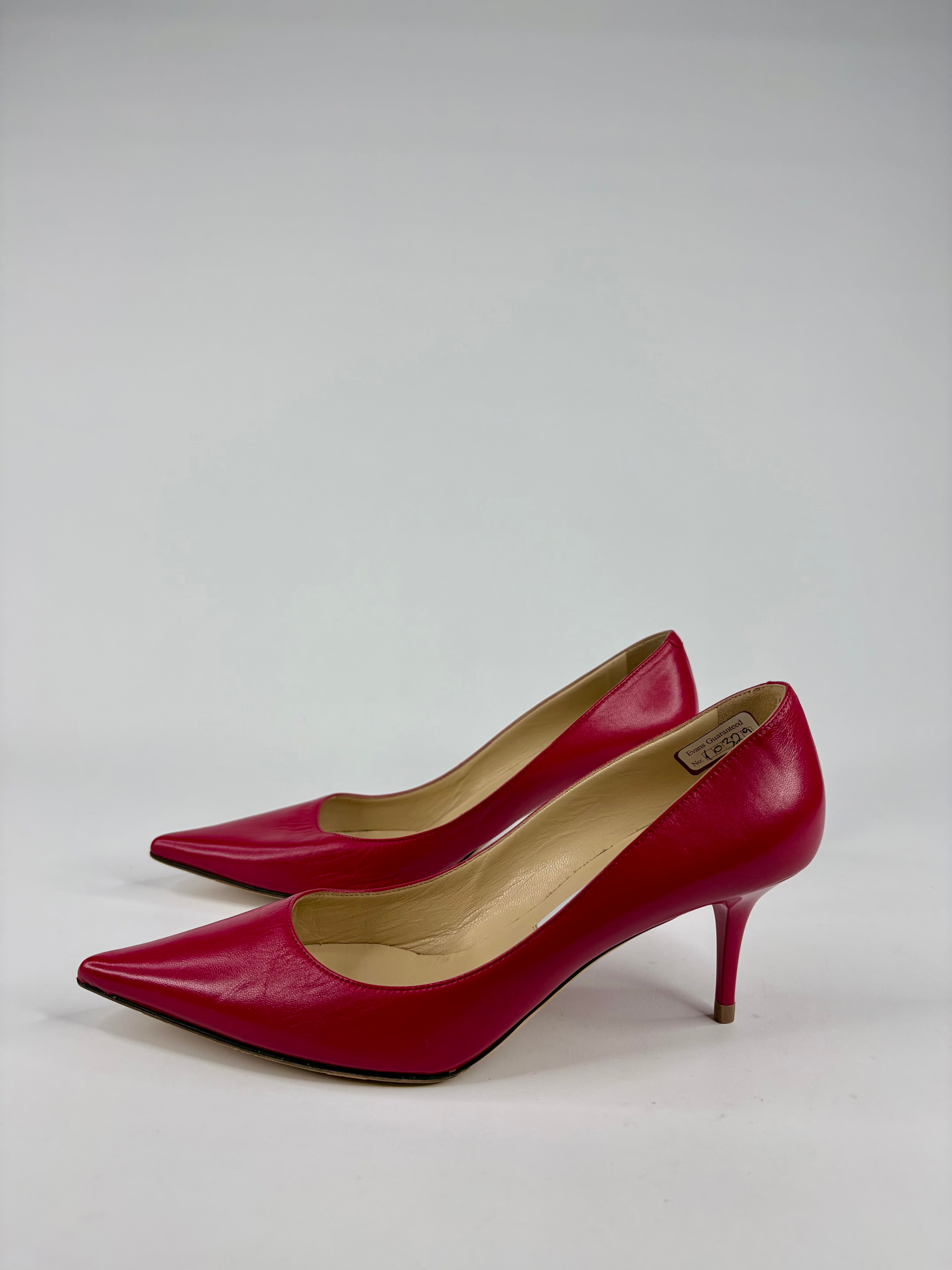 Jimmy Choo Raspberry Pink Kitten Heel - EU39