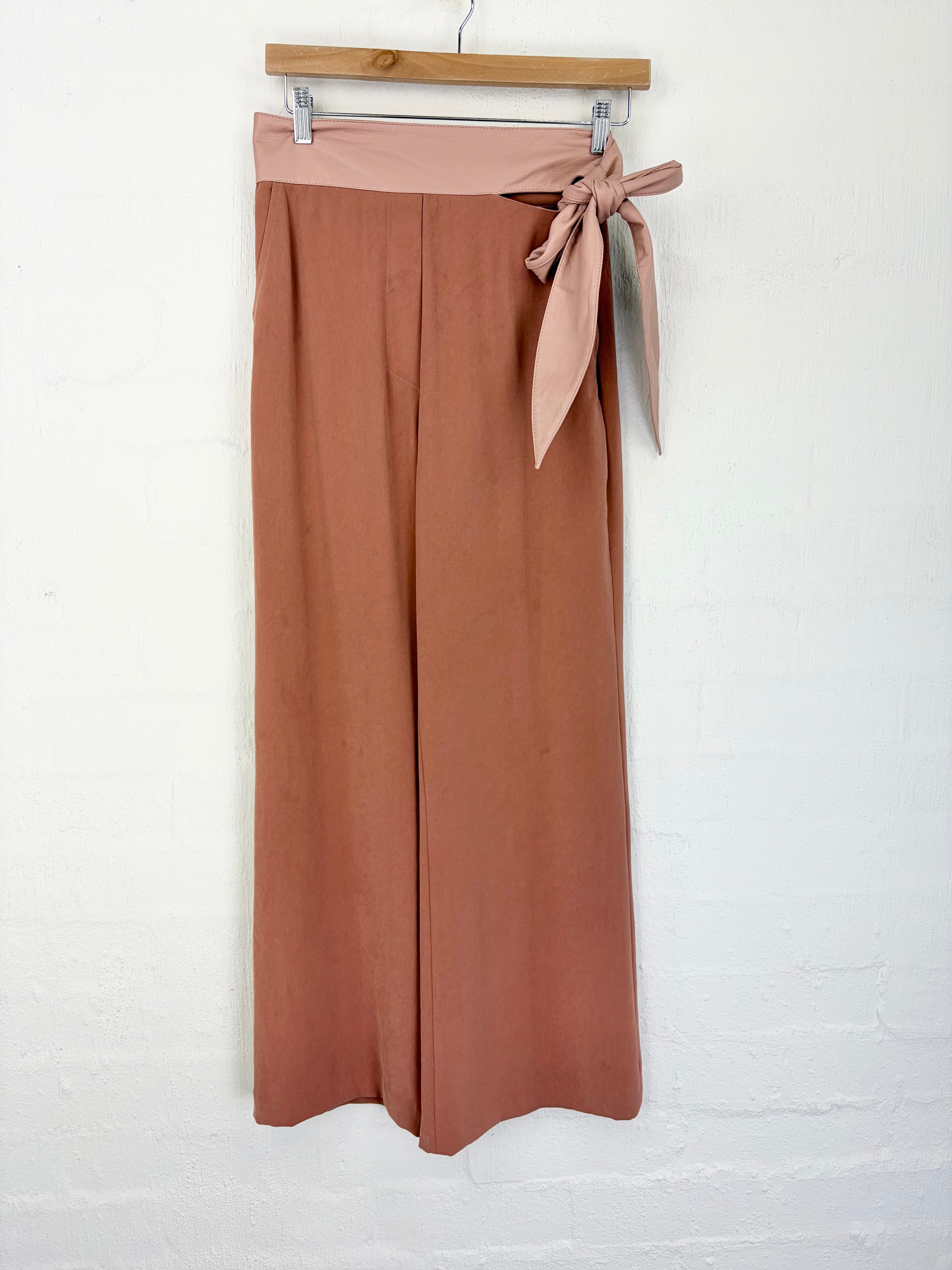 Nanushka Terracotta Palazzo Pants - AU10/12