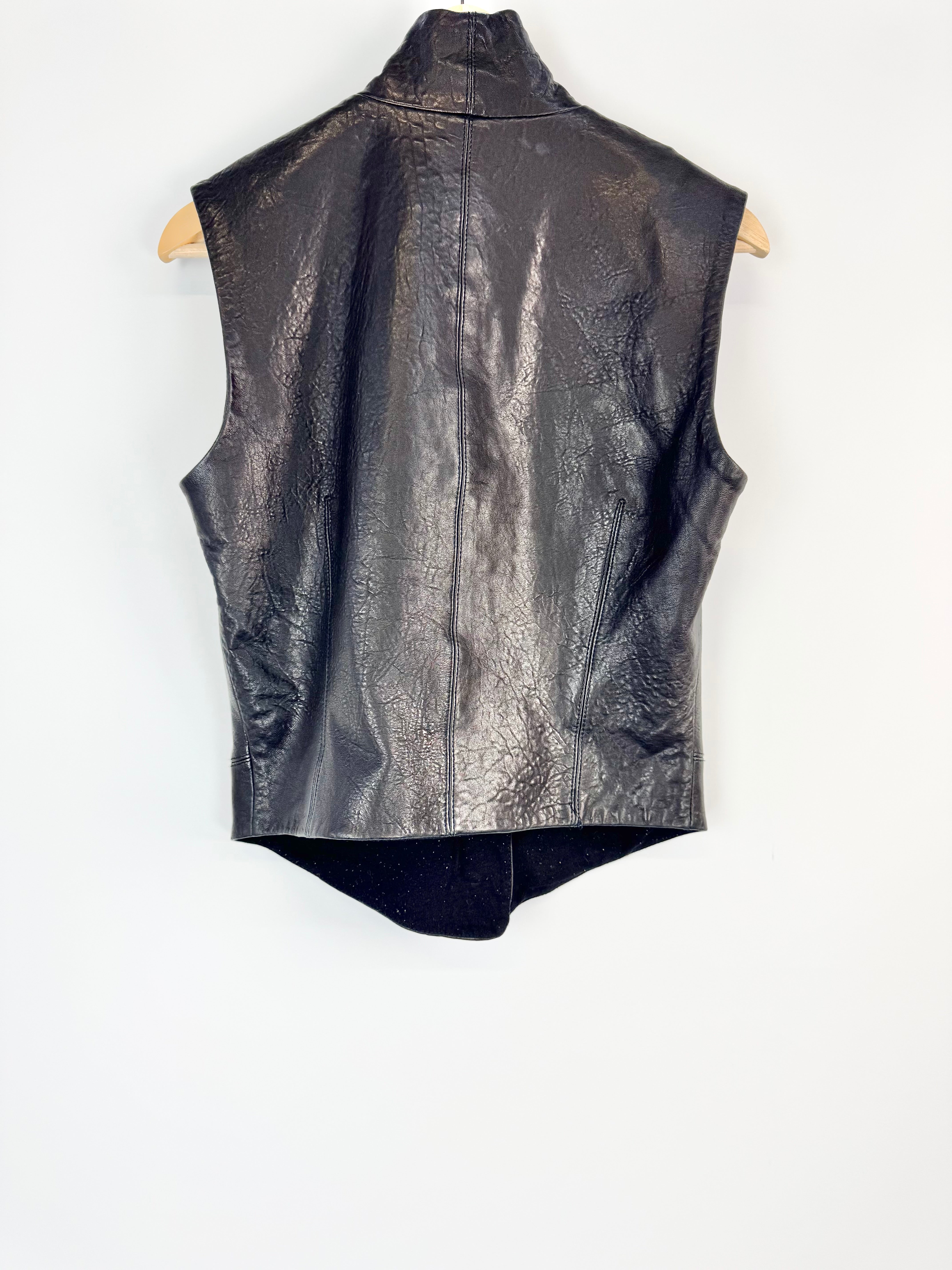 Morrison Black Leather Vest - AU8/10