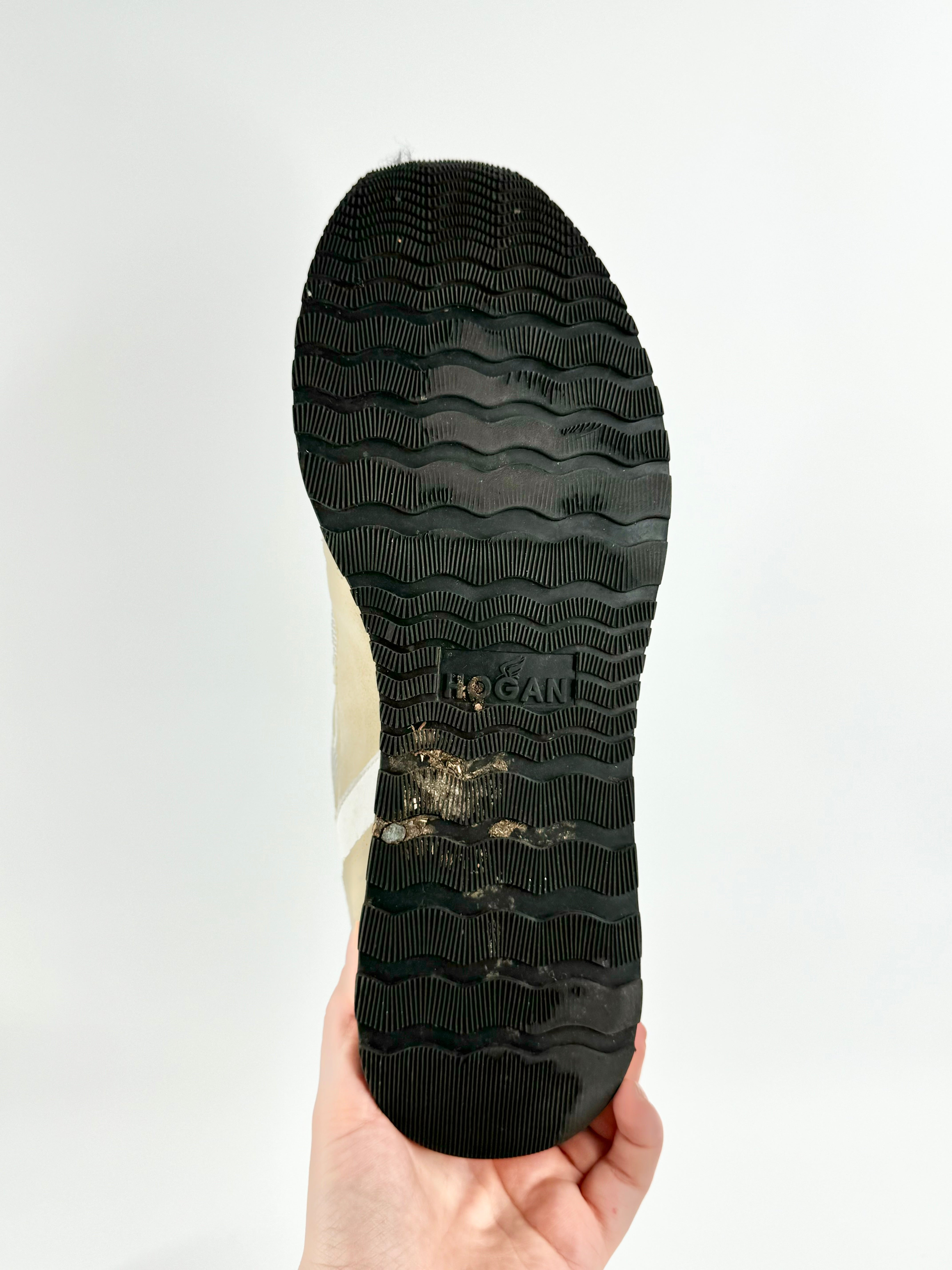 Hogan Sandy Suede & Mesh Sneakers - US10.5