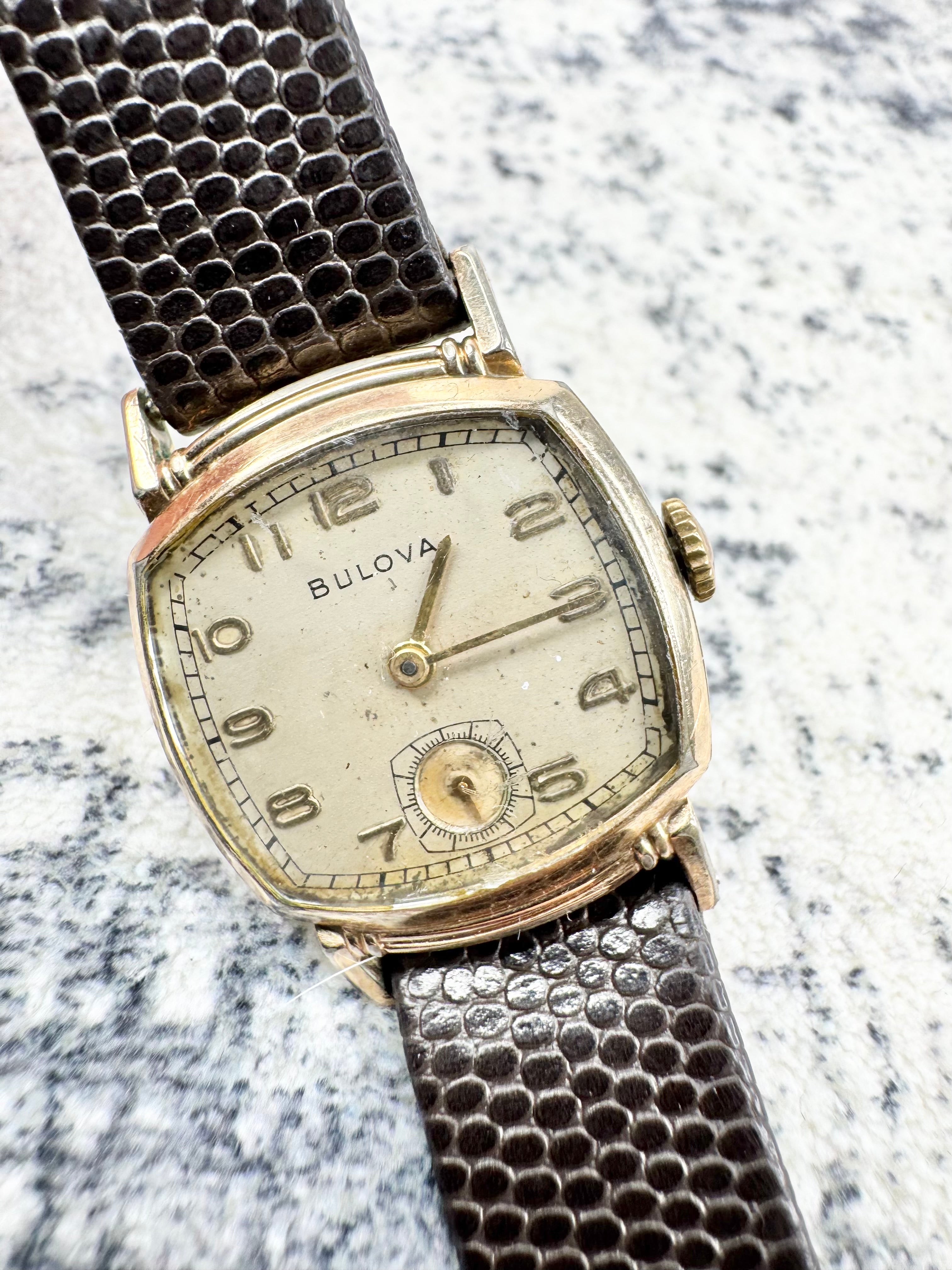 Vintage Bulova Gold Plated Watch