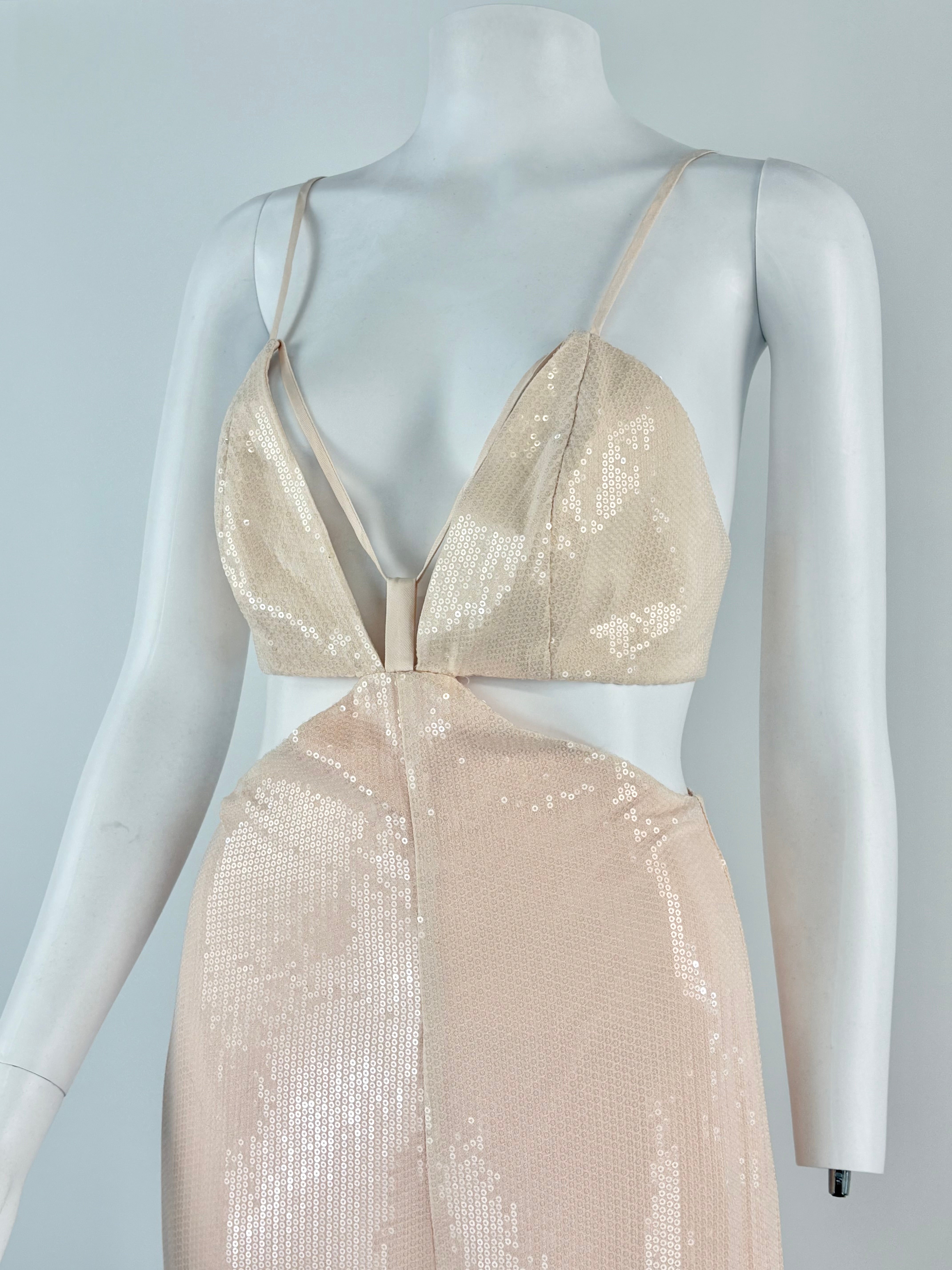 Alice McCall Tan Sequined 'Night Sky' Jumpsuit - AU8