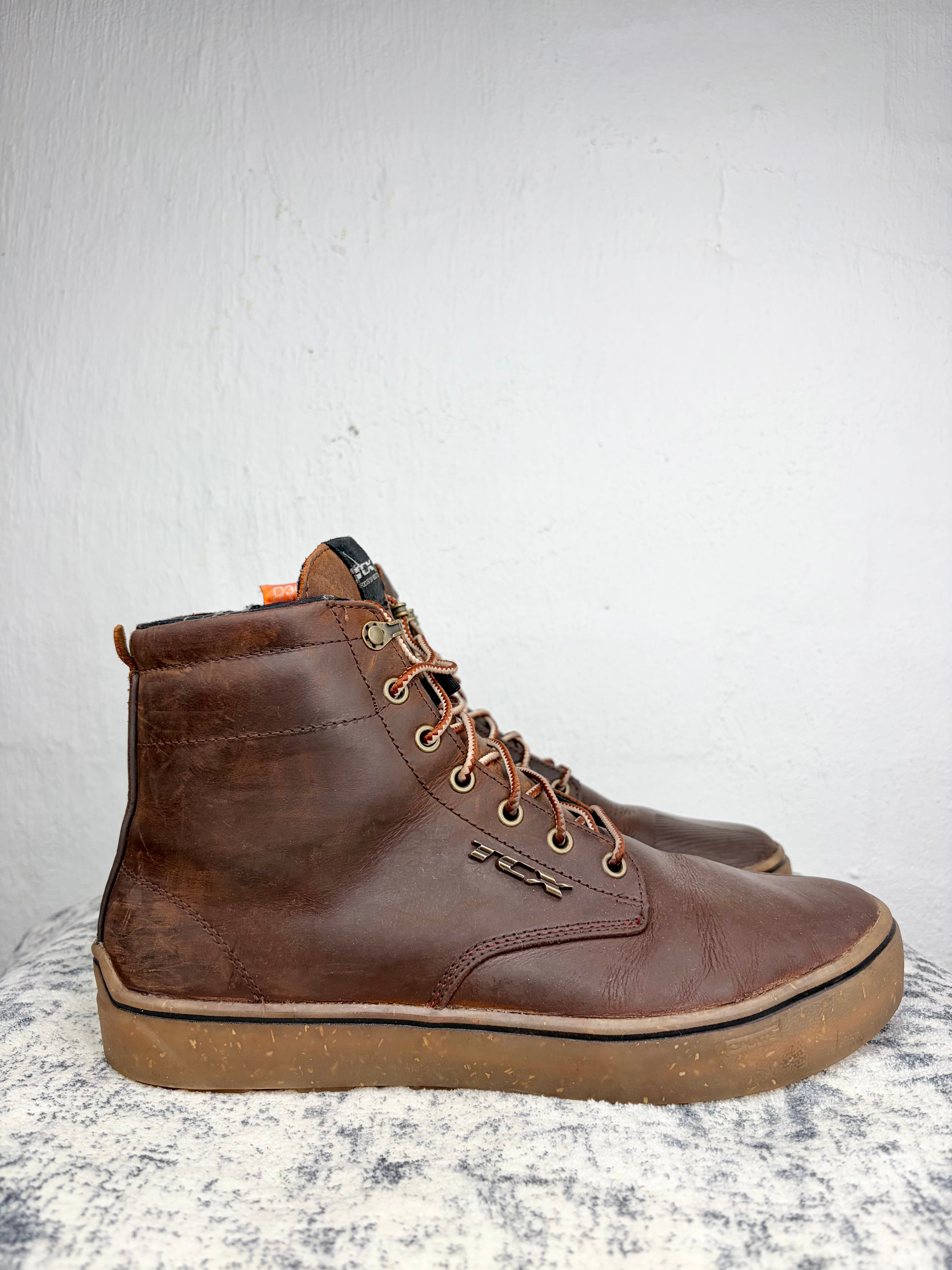 TCX Brown Leather Lace Up 'Dartwood' Boots - EU45