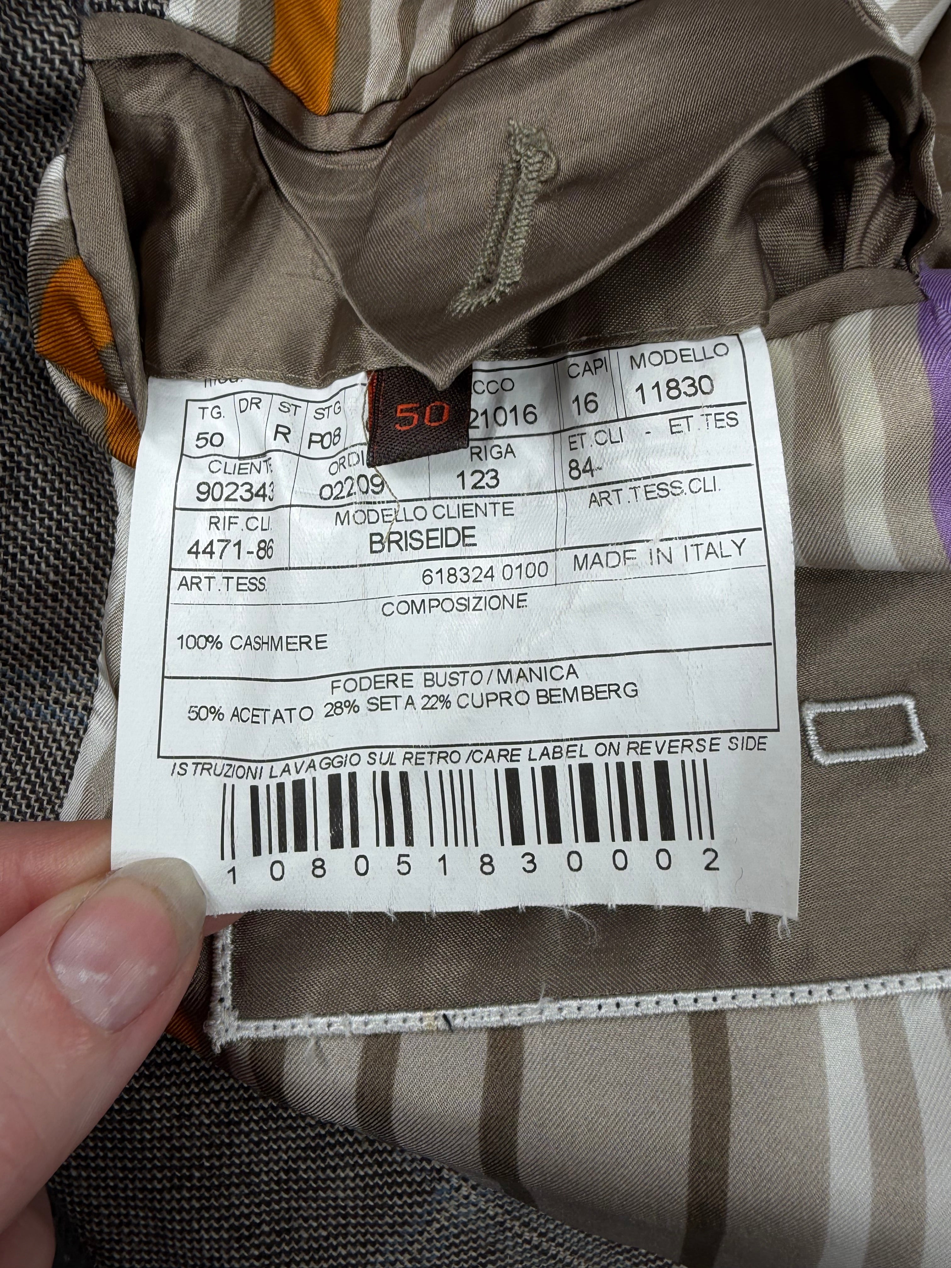 Etro Milano 'Briseide' Plaid Cashmere Blazer - 50